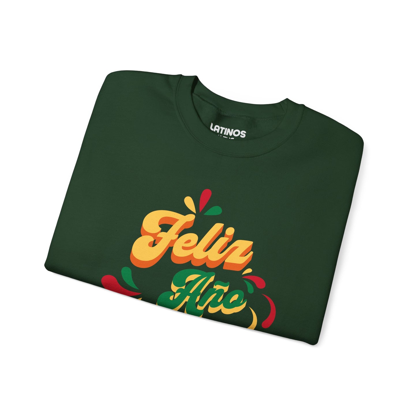 Feliz Año Nuevo Cabrones ! 2025 Nuevo Año Latino Happy New Year Crewneck Sweater | Funny NYE | 3 Colors - Latinos 4 The World