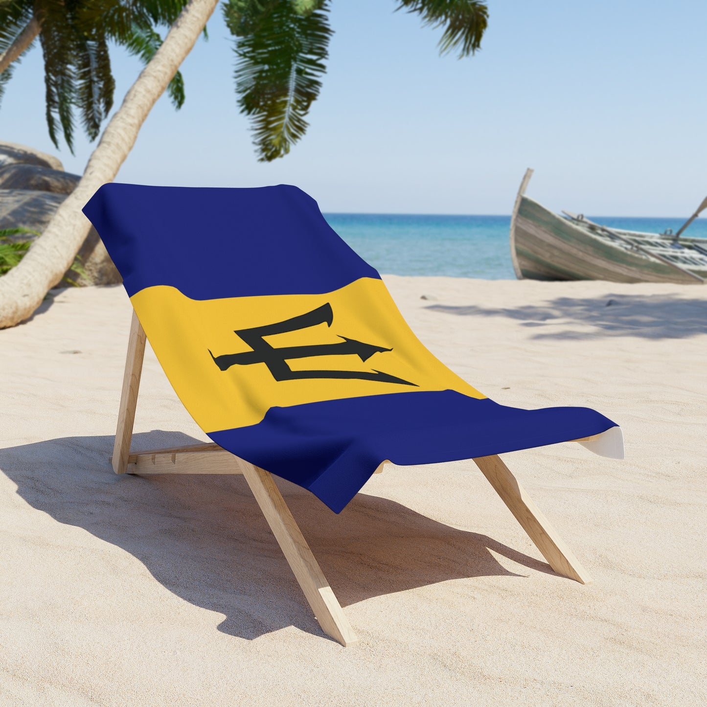 Barbados Flag Beach Towel | Quality & Long Lasting - 2 Sizes | Bajan Pride | Gift for Bajans - Latinos 4 The World