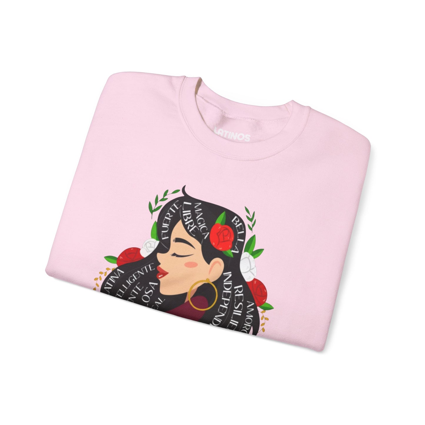 Soy Mujer (Bella, Leal, Latina, Valiente) Female Empowerment Sweatshirt | Fleece-Lined | Dia De La Madre, Mother's Day