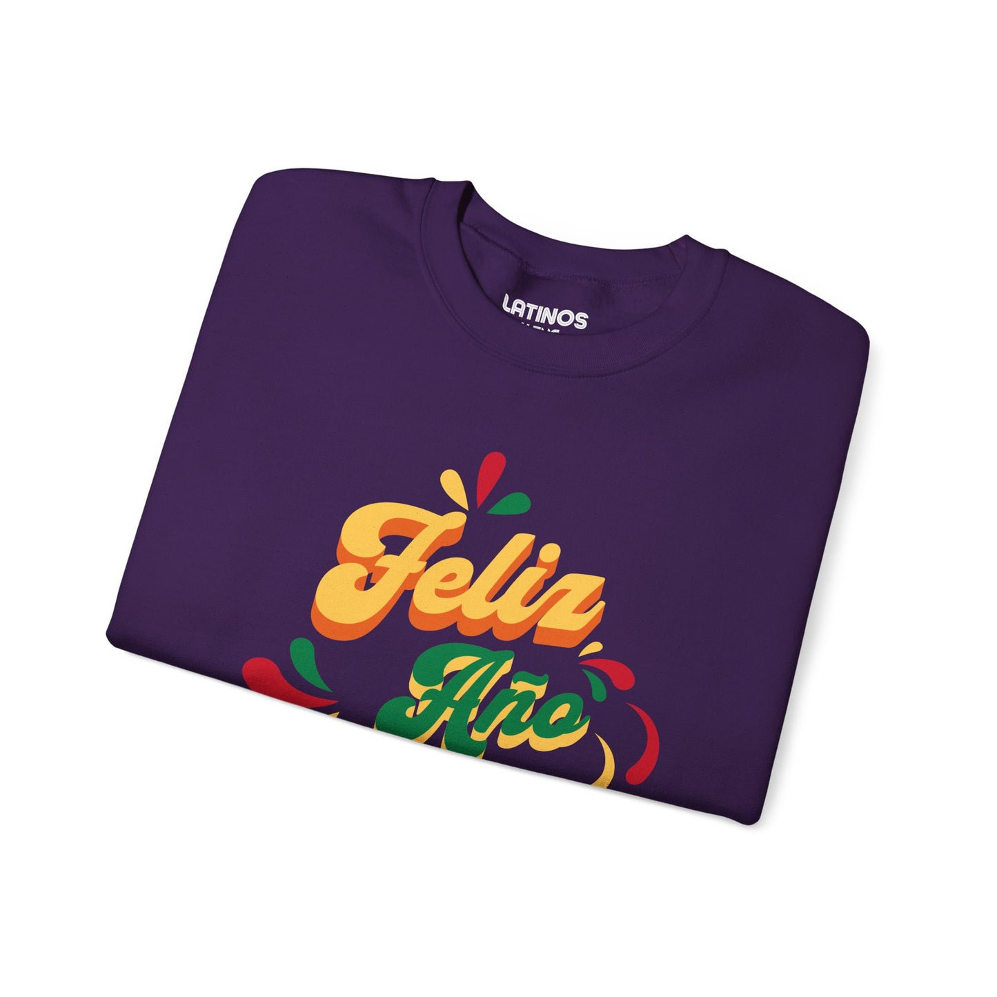 Feliz Año Nuevo Cabrones ! 2025 Nuevo Año Latino Happy New Year Crewneck Sweater | Funny NYE | 3 Colors - Latinos 4 The World
