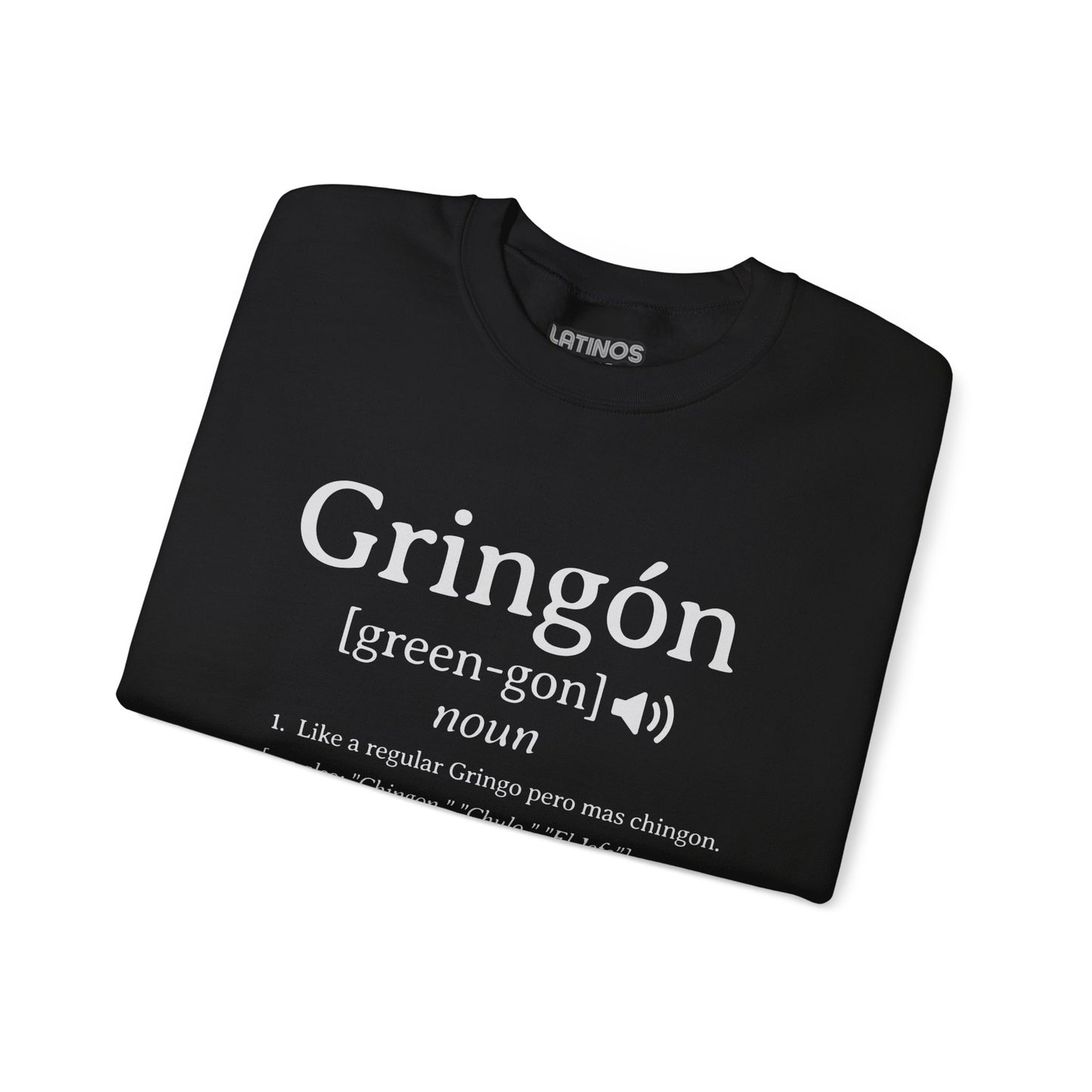 Gringon Fleece-Lined Crewneck Sweater | For the Gringos Mas Chingon Joke Latinos | 3 Colors - Latinos 4 The World