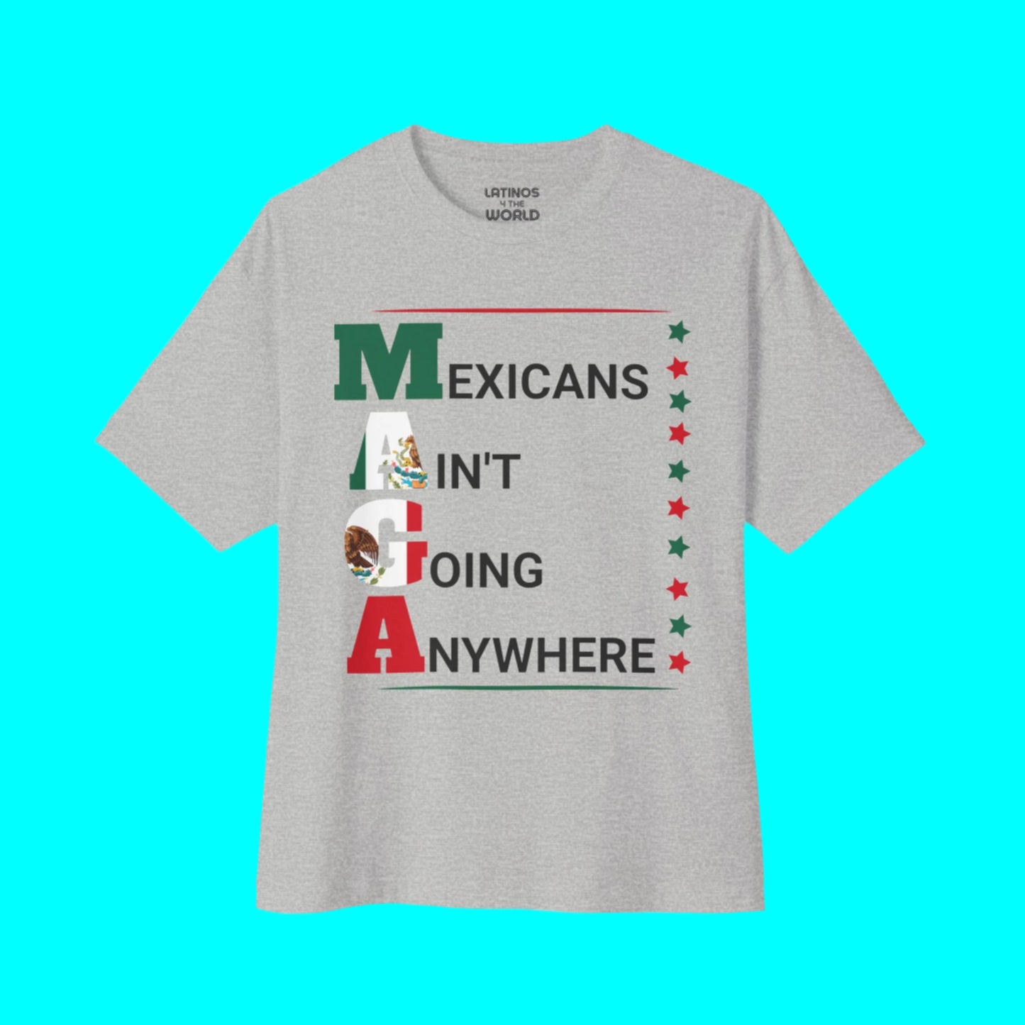 Mexicans Ain't Going Anywhere V2 T-shirt | Latino Pride Funny Viral Tees | 3 Colors - Latinos 4 The World
