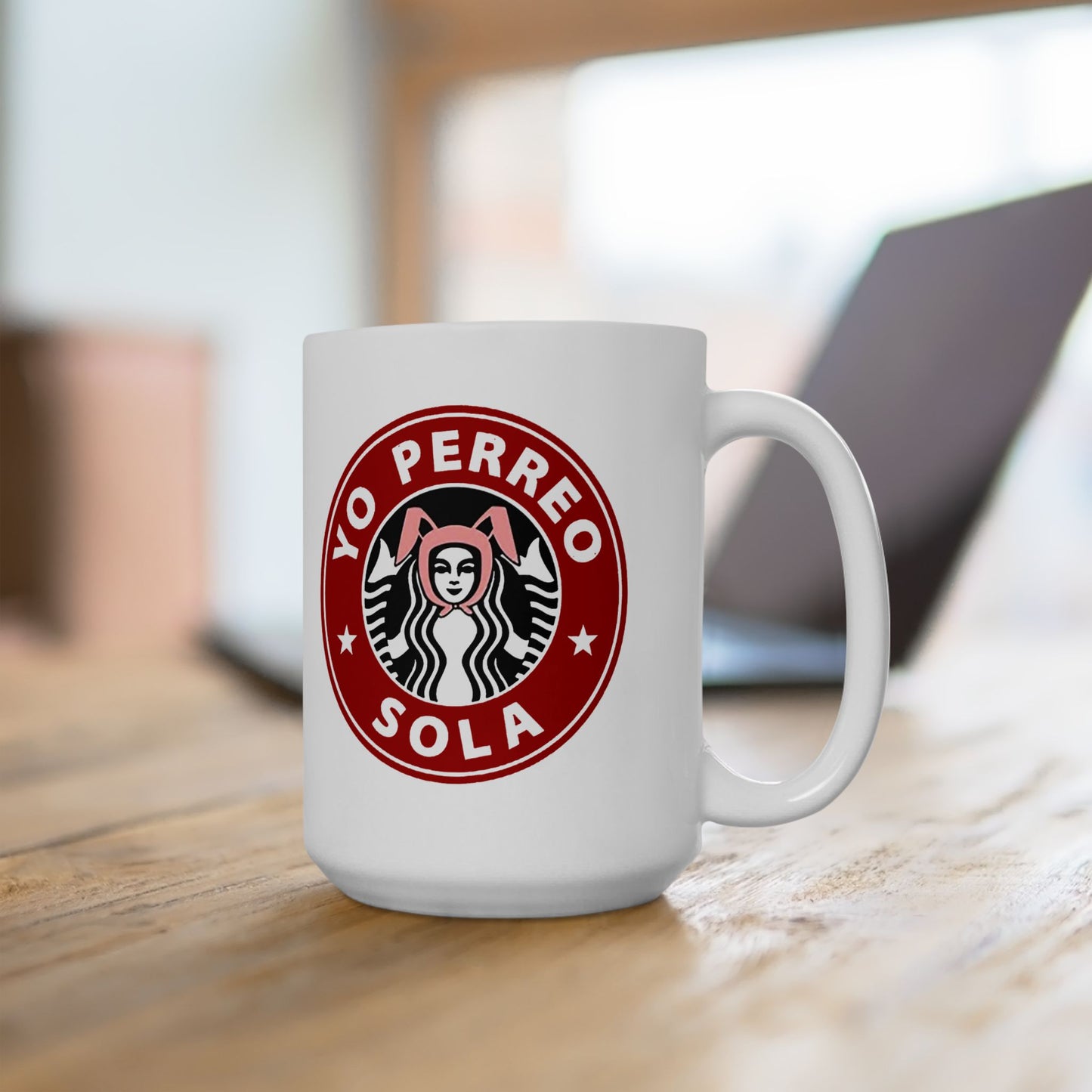 Yo Perreo Sola Coffee Mug | Bunny Lyric, Viral Funny Latino Products | 11 or 15 Ounces - Latinos 4 The World