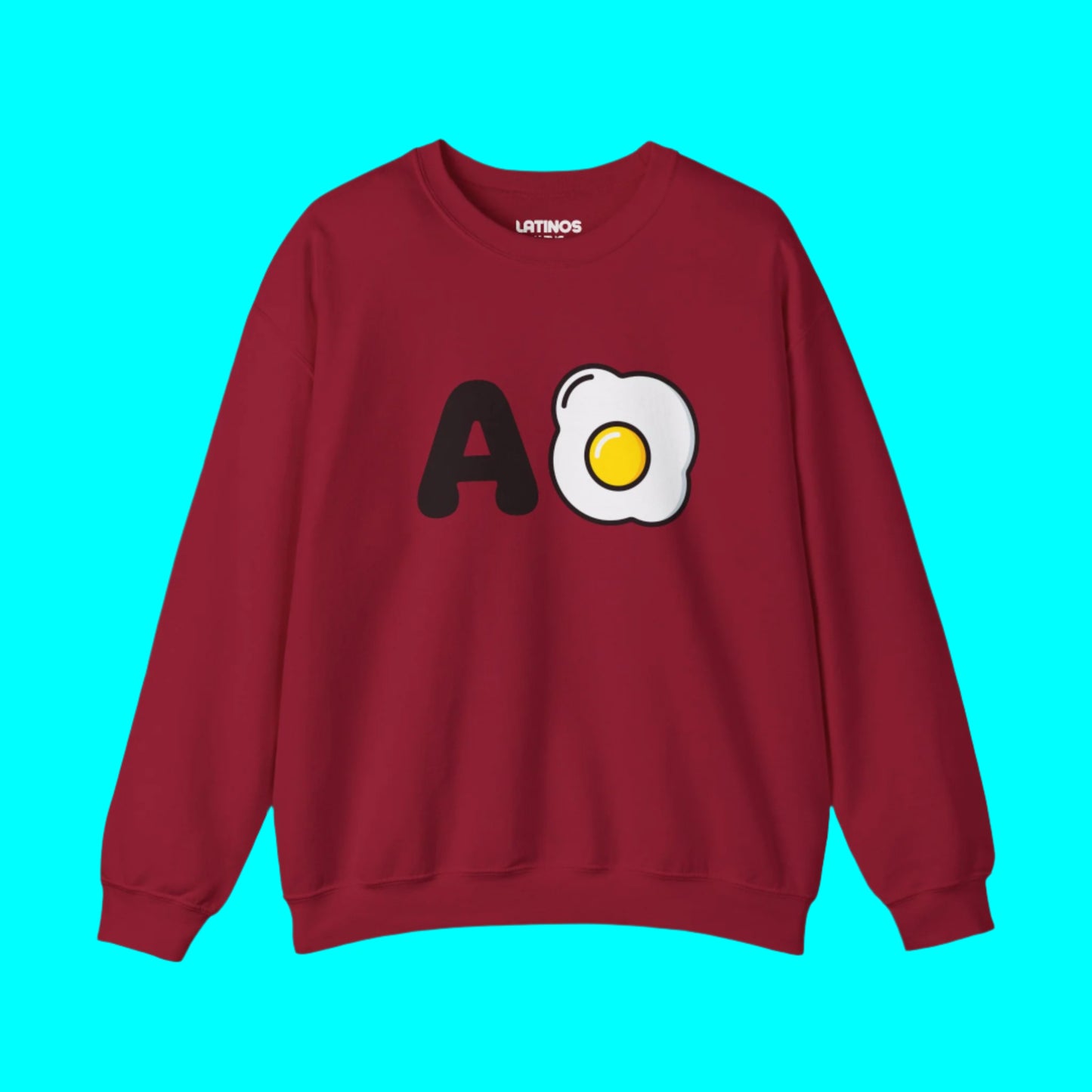 A Huevo Mexican/Central American Slang Fleece-Lined Crewneck Sweater | Mexico Joke Design Latino Pride Funny Viral - Latinos 4 The World