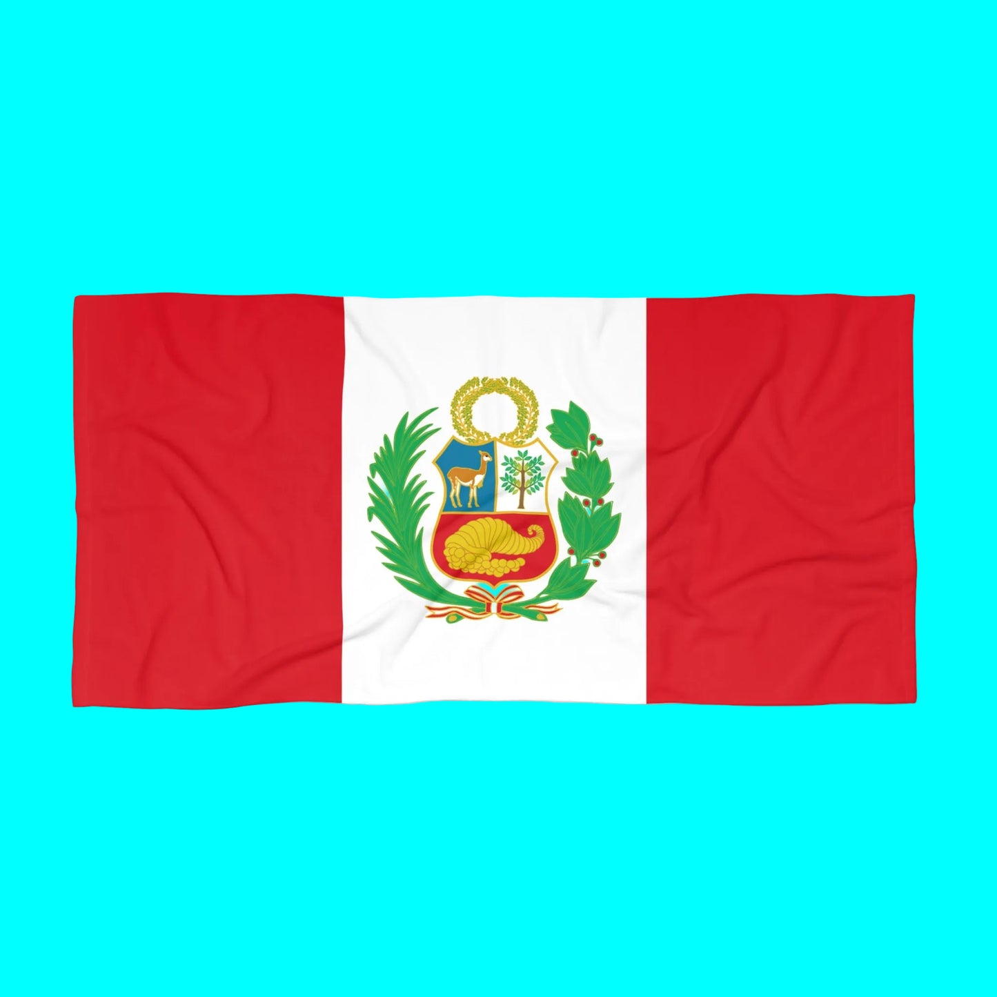 PERU Flag Beach Towel | Quality & Long Lasting - 2 Sizes | Peruvian Pride | Gift for Peruvians - Latinos 4 The World
