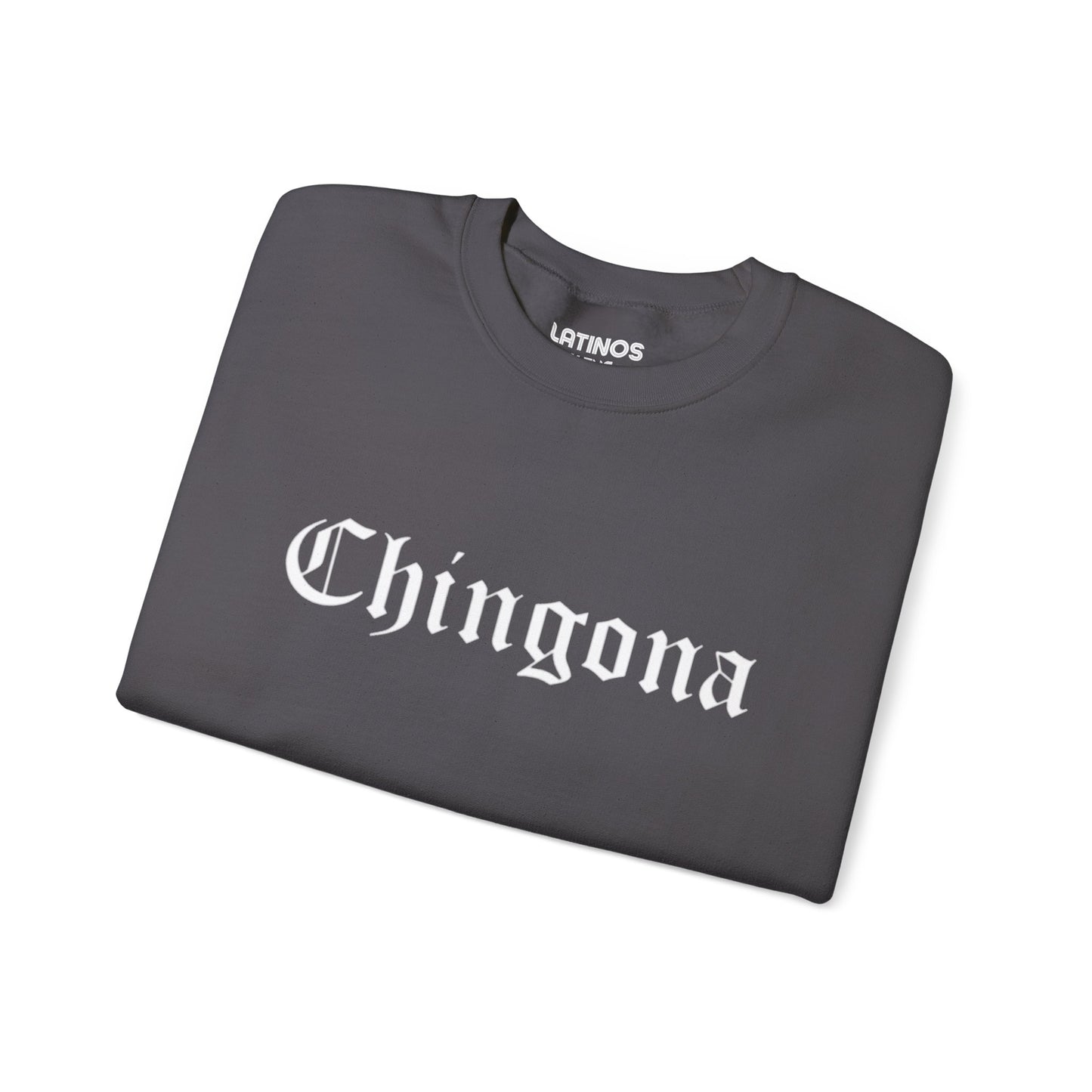 Chingona Crewneck Sweatshirt | Fleece-Lined Viral Latino | 3 Colors - Latinos 4 The World