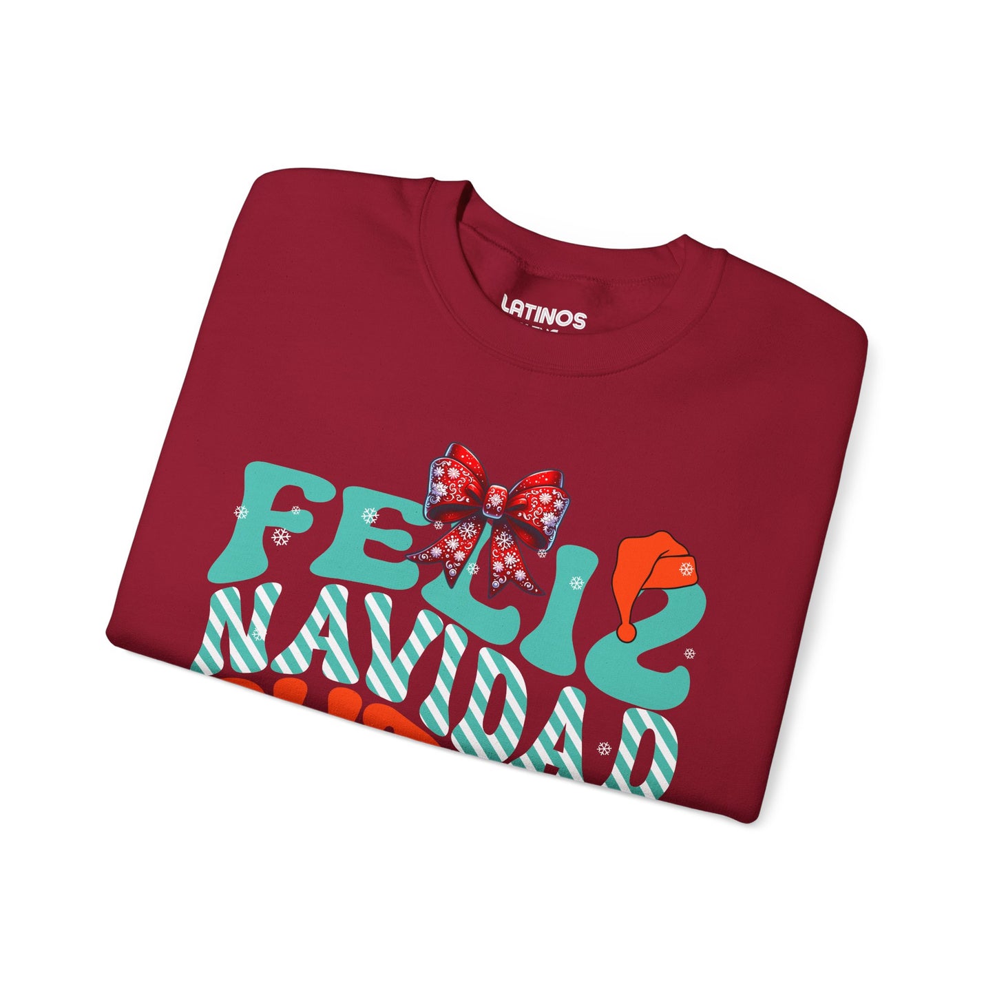 Feliz Navidad Putos! Christmas Comfy Crewneck Sweater | Latino Holiday 3 Colors - Latinos 4 The World