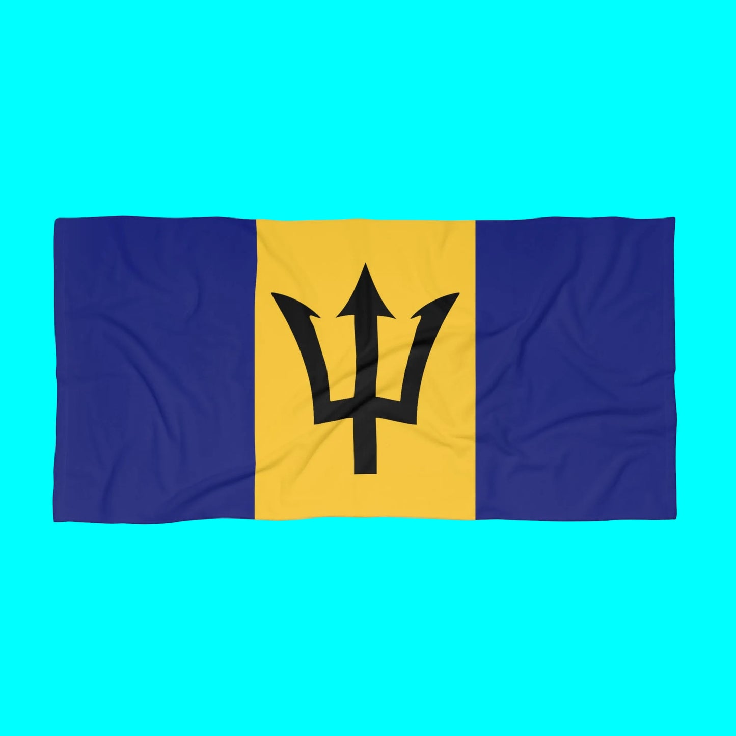 Barbados Flag Beach Towel | Quality & Long Lasting - 2 Sizes | Bajan Pride | Gift for Bajans - Latinos 4 The World