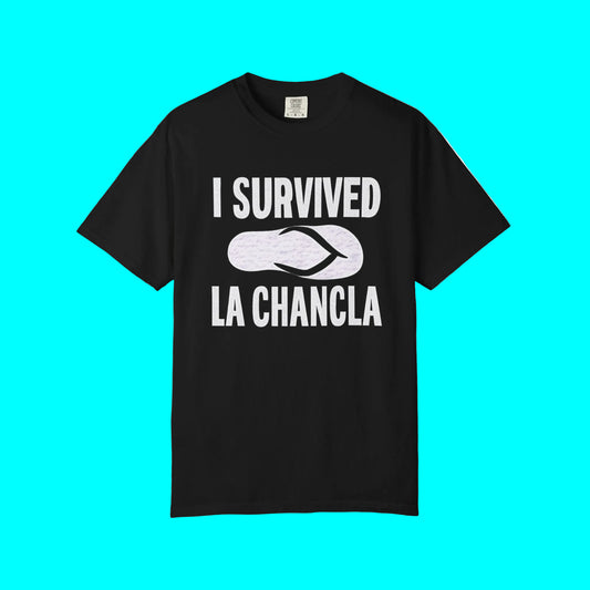 I Survived La Chancla T-shirt | Chancleta Joke Design | 3 Colors