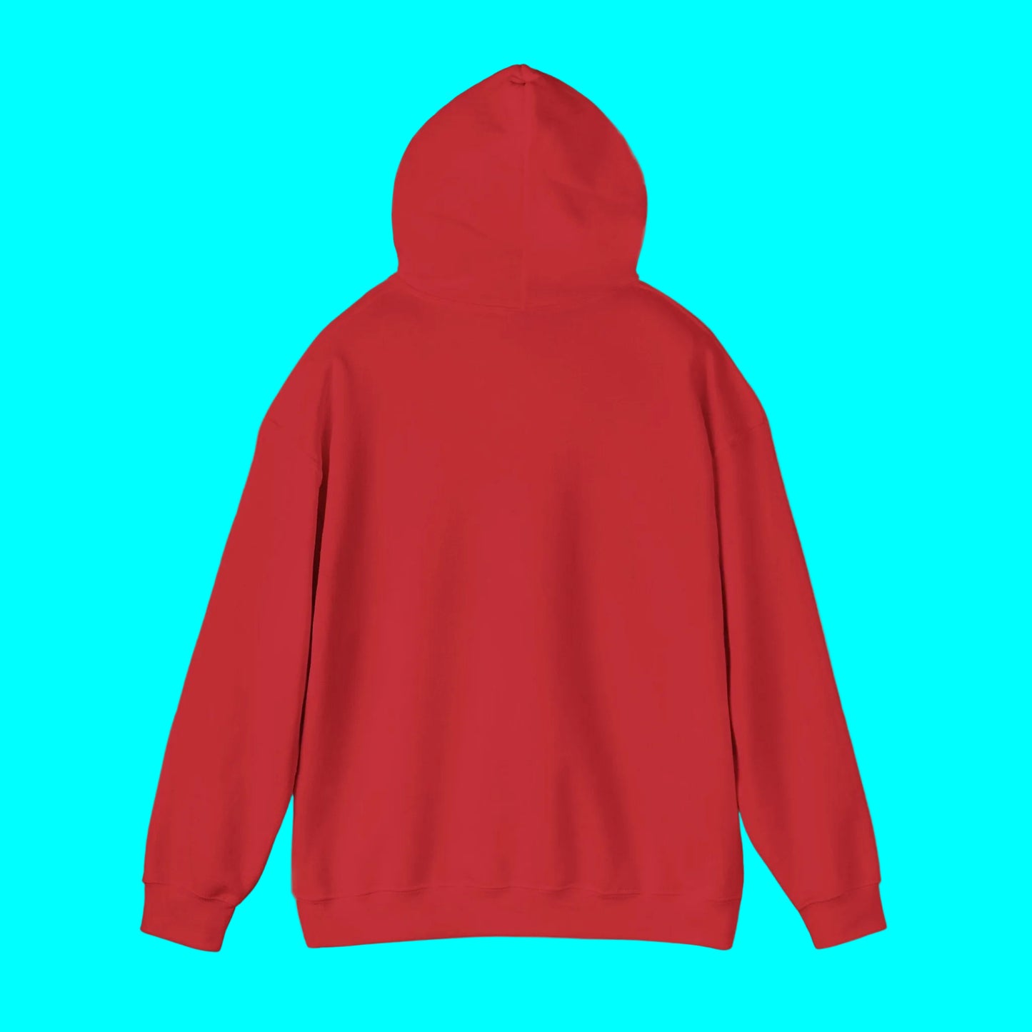 Red hoodie on a white background