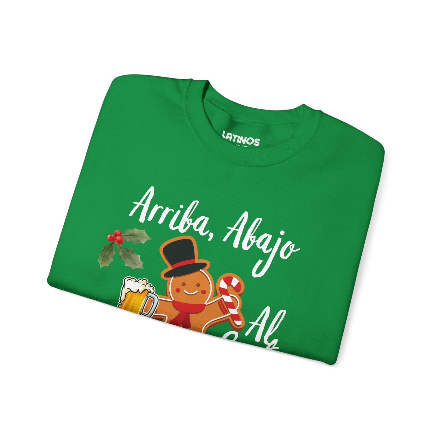 Arriba, Abajo, Al Centro, Pa' Dentro Comfy Christmas Crewneck Sweater | Latino - Latinos 4 The World