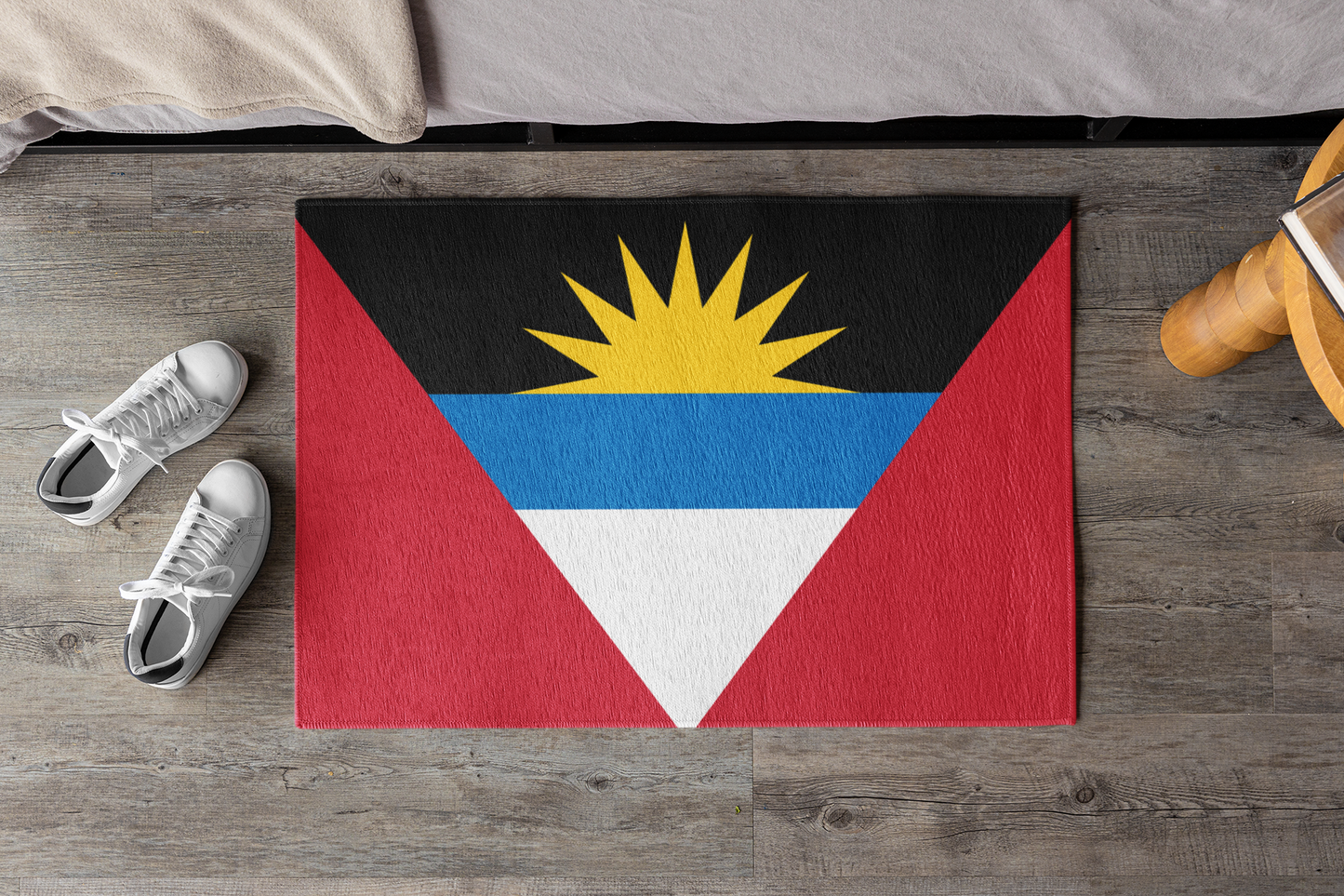 Flag Of Antigua and Barbuda Outdoor Non-Slip Door Mat | Saint John's | Antiguan Liberta | 24"x36" - Latinos 4 The World
