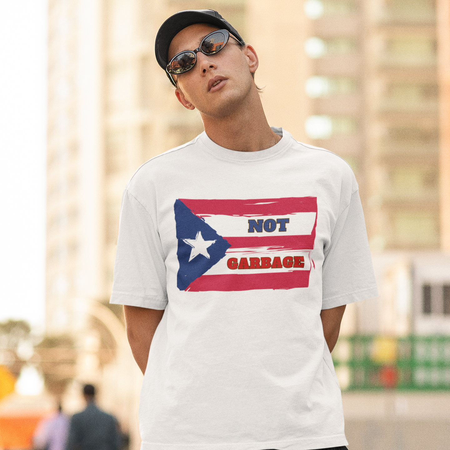 Puerto Rico is Not Garbage Flag T-shirt | Puerto Rican Pride | Viral Latino Tees | Unisex - 3 Colors - Latinos 4 The World