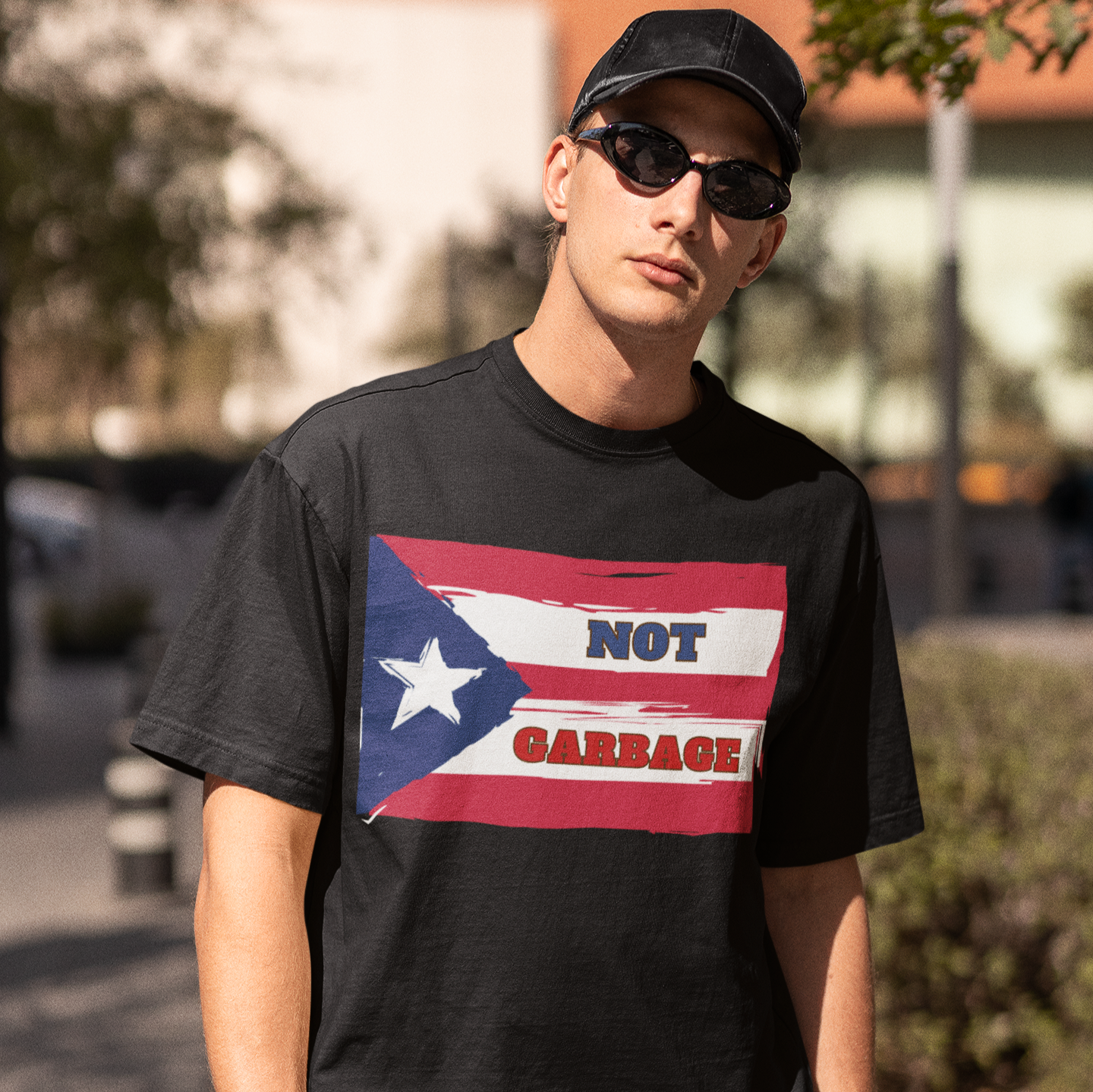 Puerto Rico is Not Garbage Flag T-shirt | Puerto Rican Pride | Viral Latino Tees | Unisex - 3 Colors - Latinos 4 The World