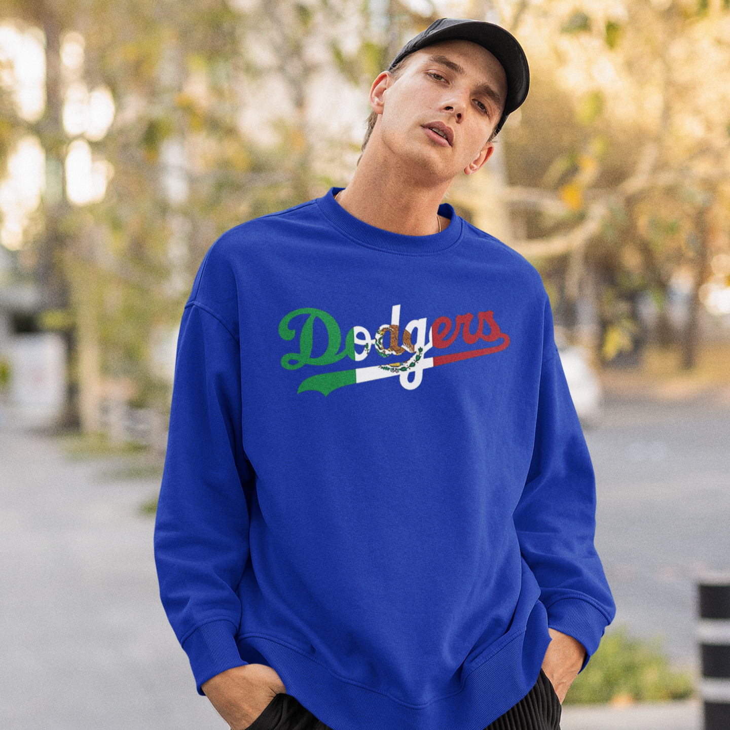 Los Angeles Mexican Pride Dodger Crewneck Sweatshirt | World Series 2024 LA Champions Baseball | Funny Latino | 3 Colors - Latinos 4 The World