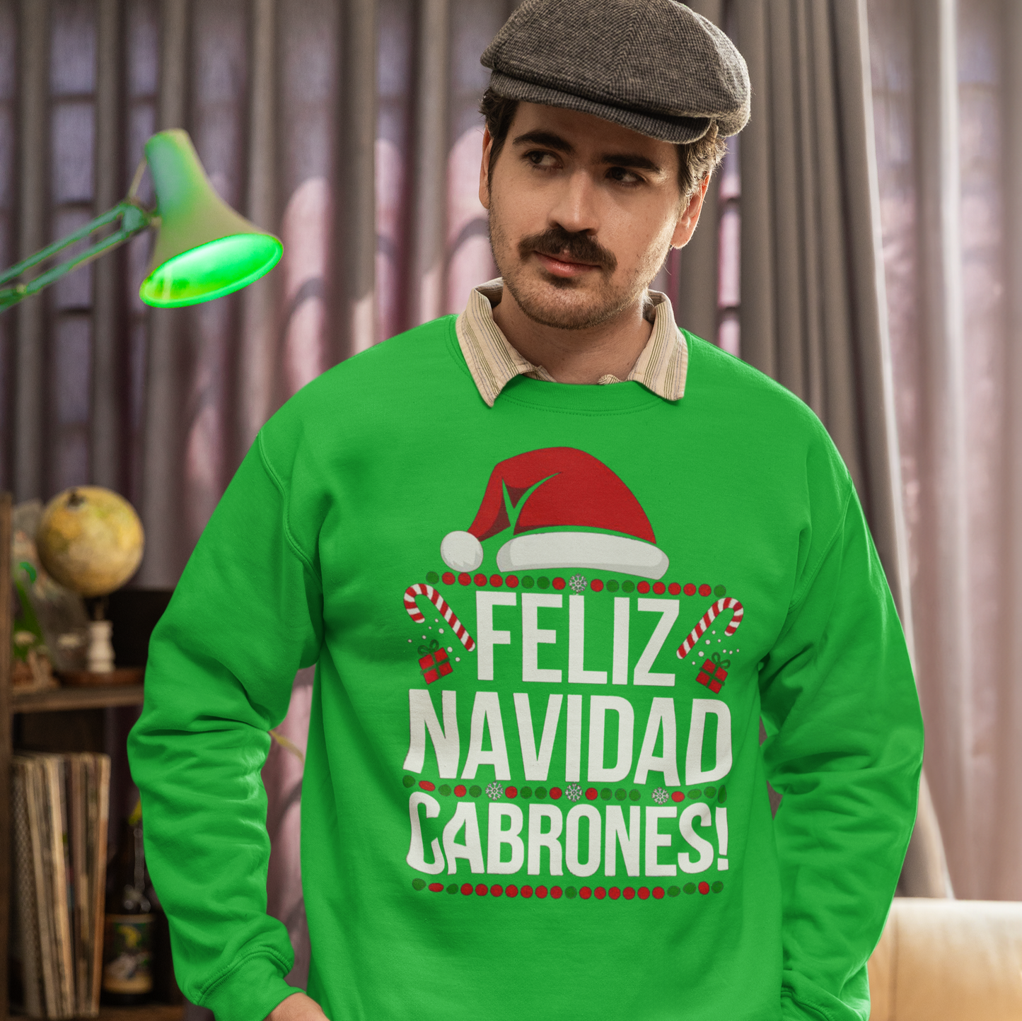 Feliz Navidad Cabrones Christmas Sweater | Crewneck Comfy Sweatshirt | Funny Latino Christmas Xmas | 4 Colors - Latinos 4 The World