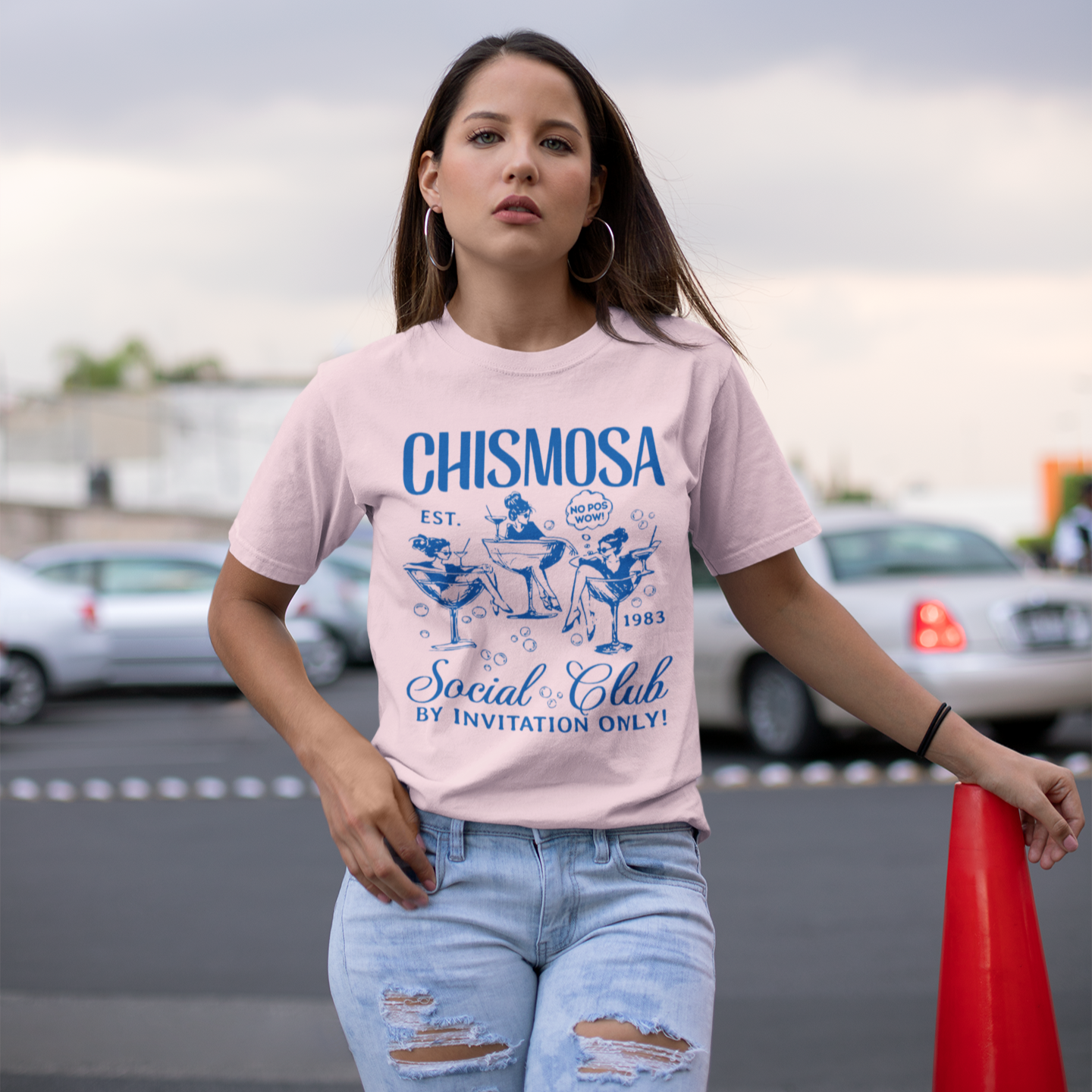 Chismosa Social Club T-shirt | No Pos Wow! By Invitation Only! Funny Latino Unisex Tees | 3 Colors - Latinos 4 The World