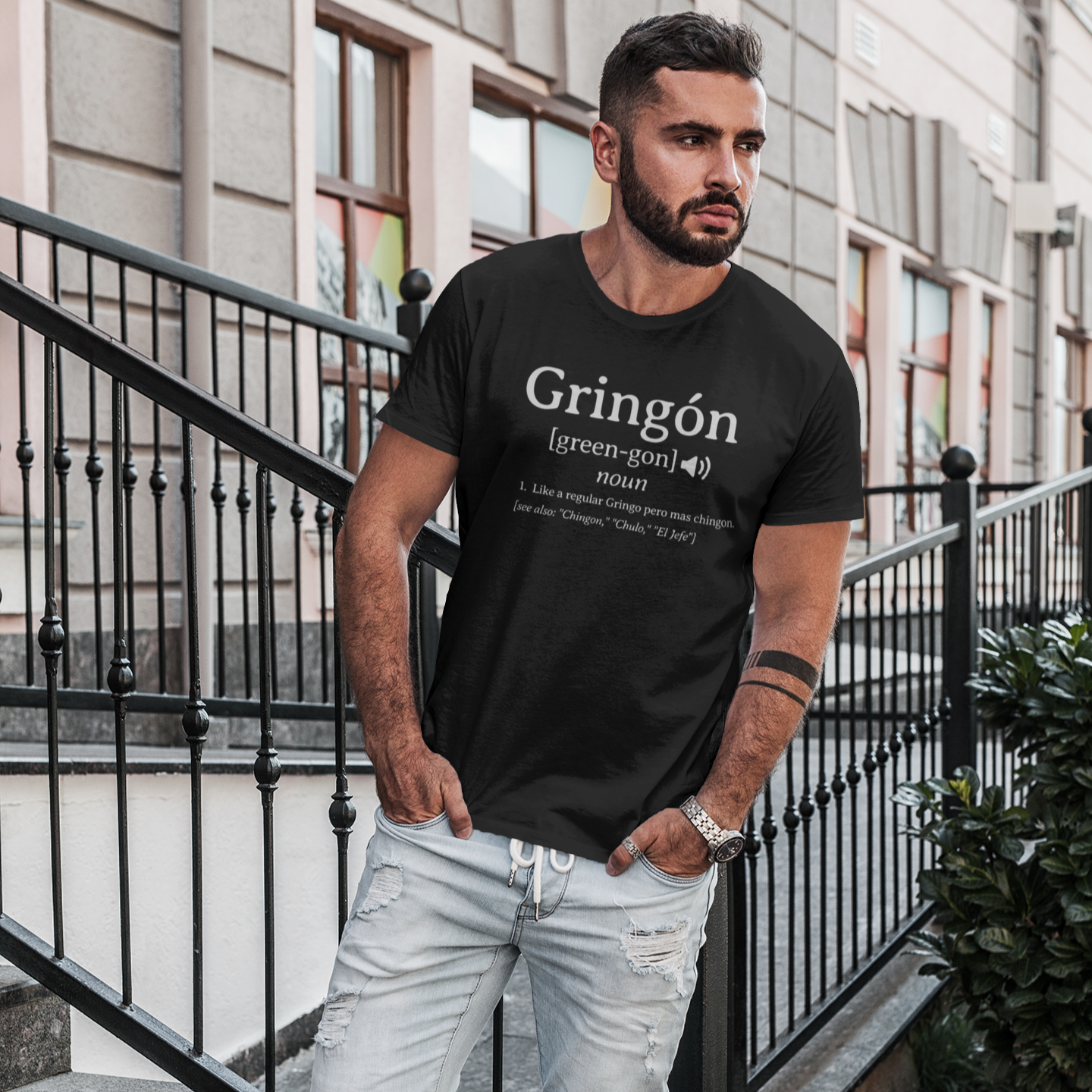 Gringon T-shirt | For the Gringos Mas Chingon Joke Latinos | 3 Colors - Latinos 4 The World