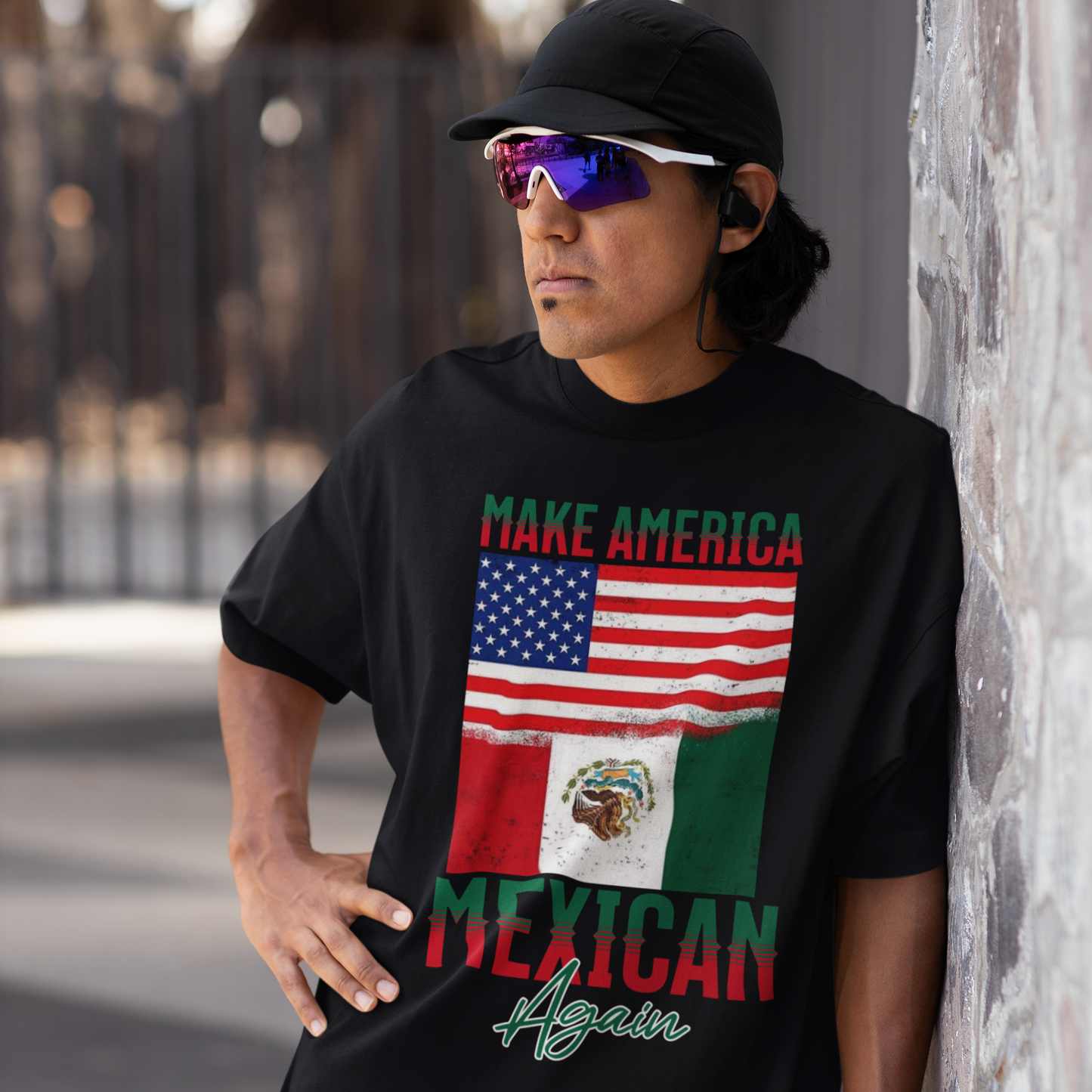 Make America Mexican Again T-shirt | Mexico + USA Flags Viral Latino Tees | 3 Colors - Latinos 4 The World