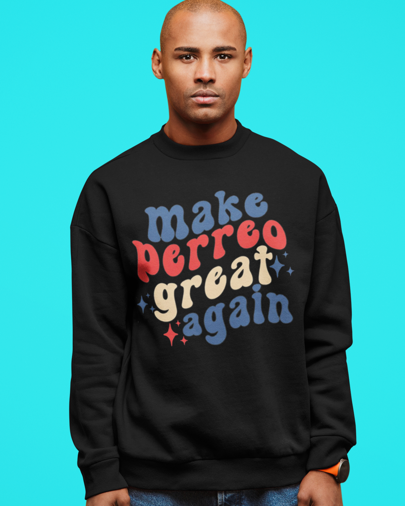MPGA Make Perreo Great Again Fleece-Lined Crewneck Sweater | Reggaeton Latino Pride Funny Viral | 3 Colors - Latinos 4 The World