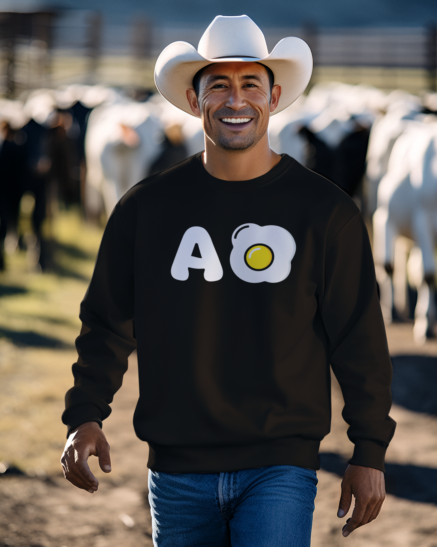 A Huevo Mexican/Central American Slang Fleece-Lined Crewneck Sweater | Mexico Joke Design Latino Pride Funny Viral - Latinos 4 The World