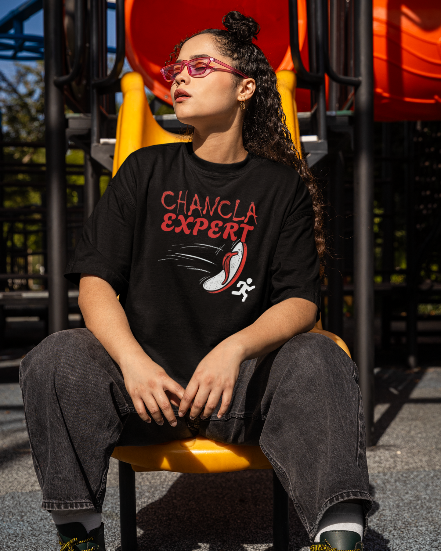 Chancla Expert T-shirt | Chancleta Mother's Day Joke Design Latino Pride Funny Viral Tees - Latinos 4 The World