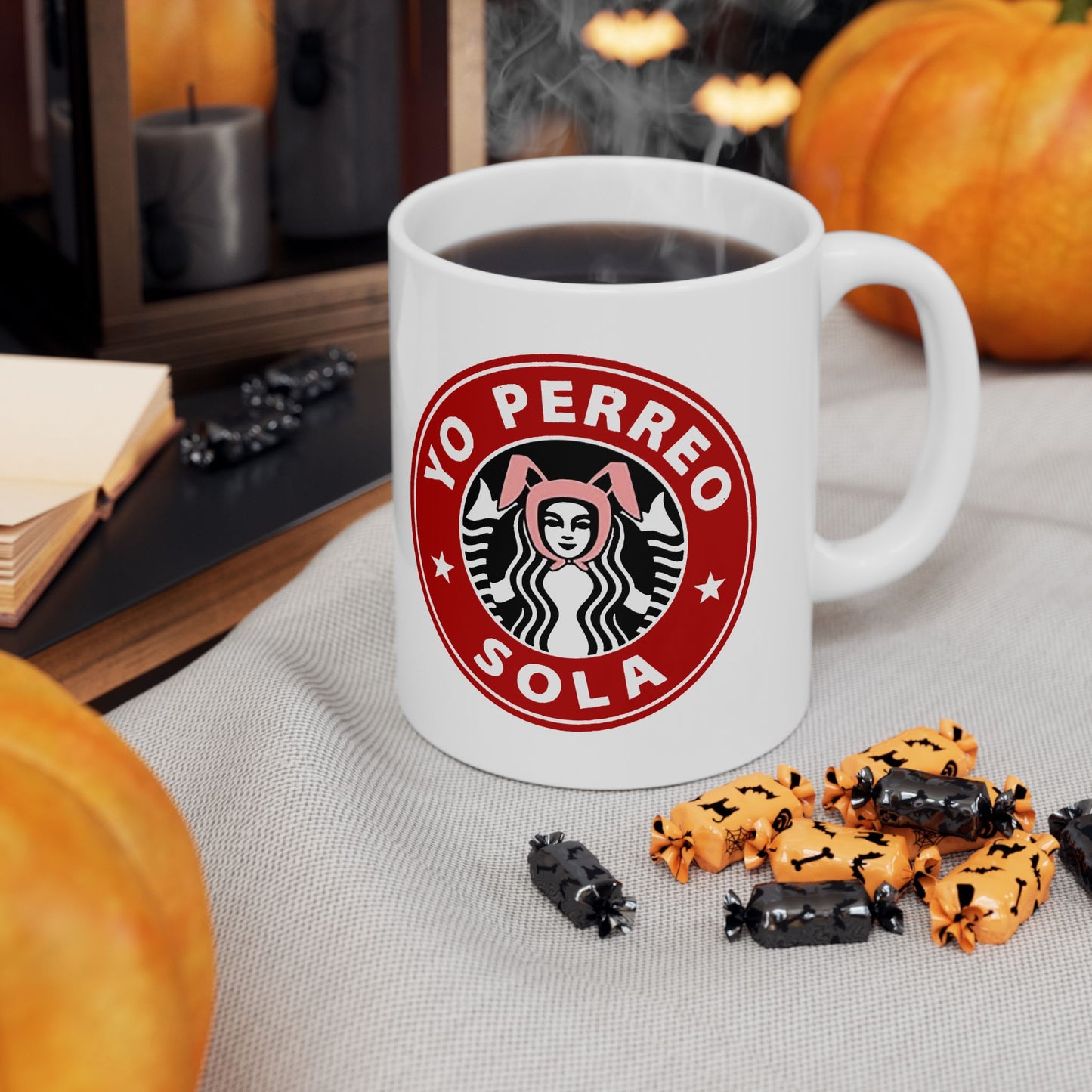 Yo Perreo Sola Coffee Mug | Bunny Lyric, Viral Funny Latino Products | 11 or 15 Ounces - Latinos 4 The World