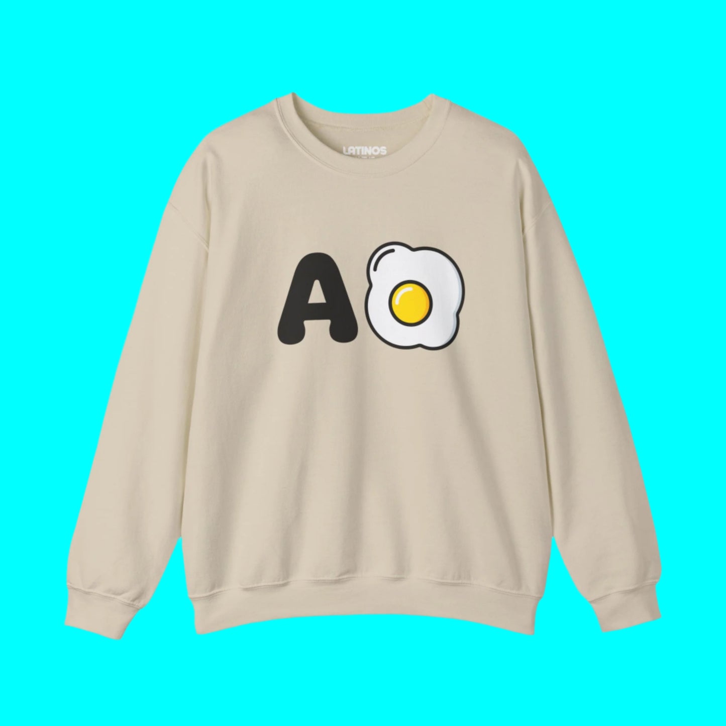 A Huevo Mexican/Central American Slang Fleece-Lined Crewneck Sweater | Mexico Joke Design Latino Pride Funny Viral - Latinos 4 The World