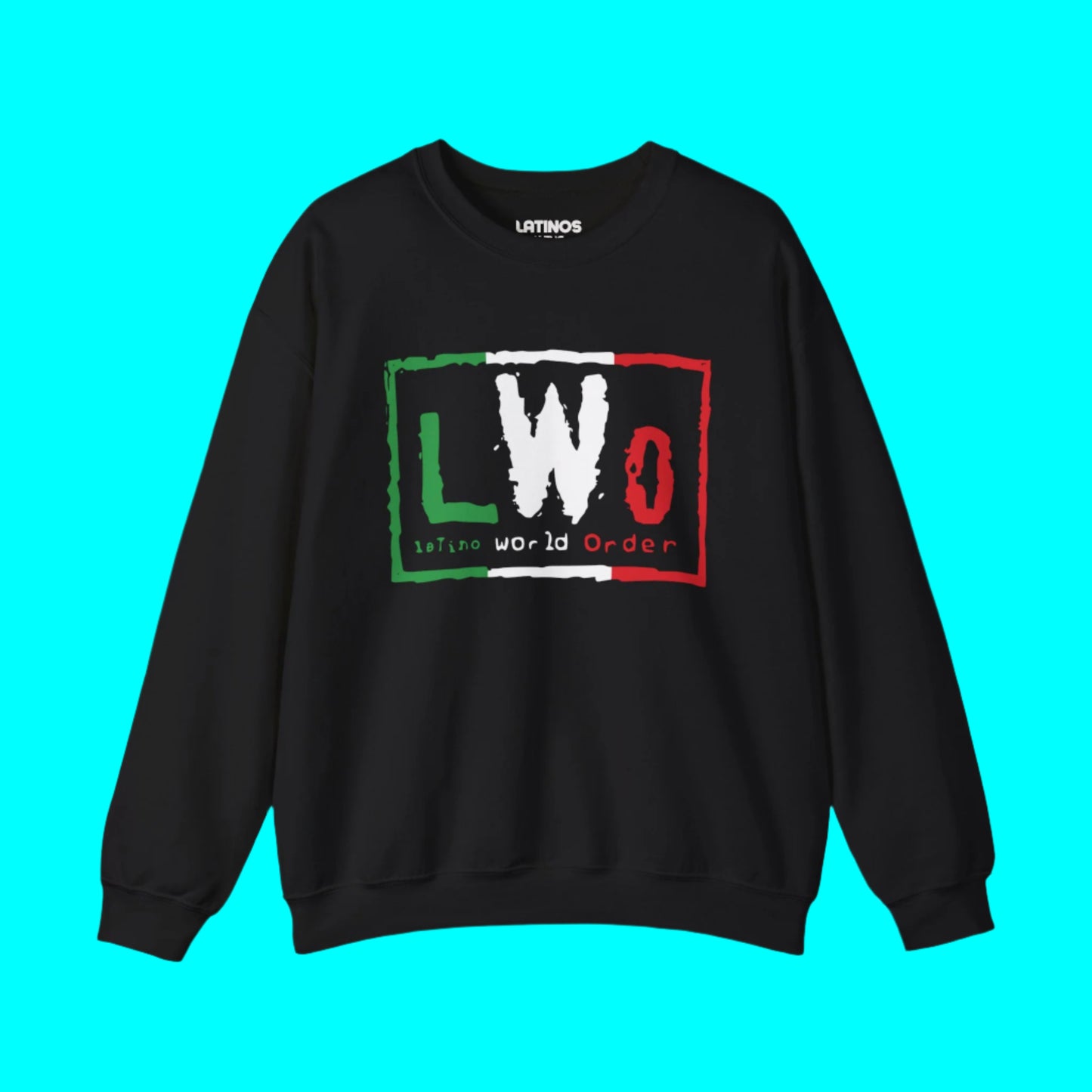 LWO Latino World Order Fleece-Lined Crewneck Sweater | Viral Funny Latino Pride Tees | 3 Colors