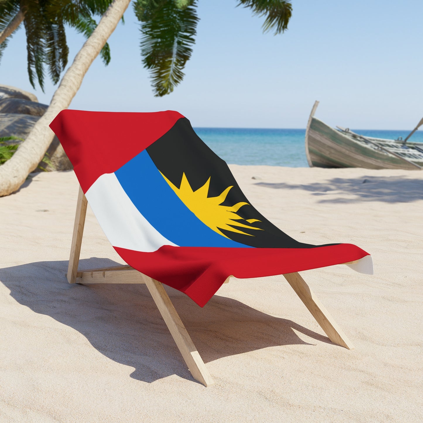 Antigua and Barbuda Beach Towel | Quality & Long Lasting - 2 Sizes | Antiguan Pride | Gift for Antiguan and Barbudans - Latinos 4 The World
