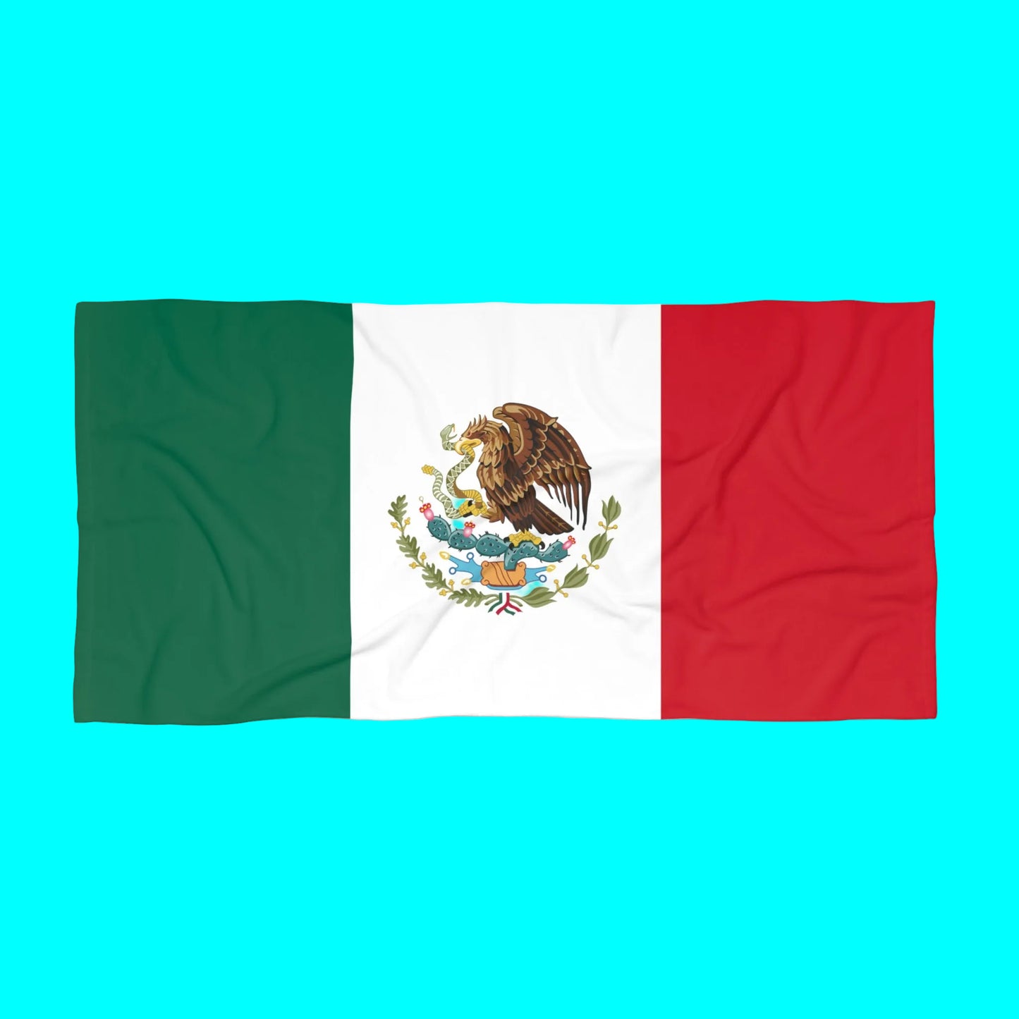 Mexico Flag Beach Towel | Quality & Long Lasting - 2 Sizes | Mexican Pride | Gift for Mexicans - Latinos 4 The World