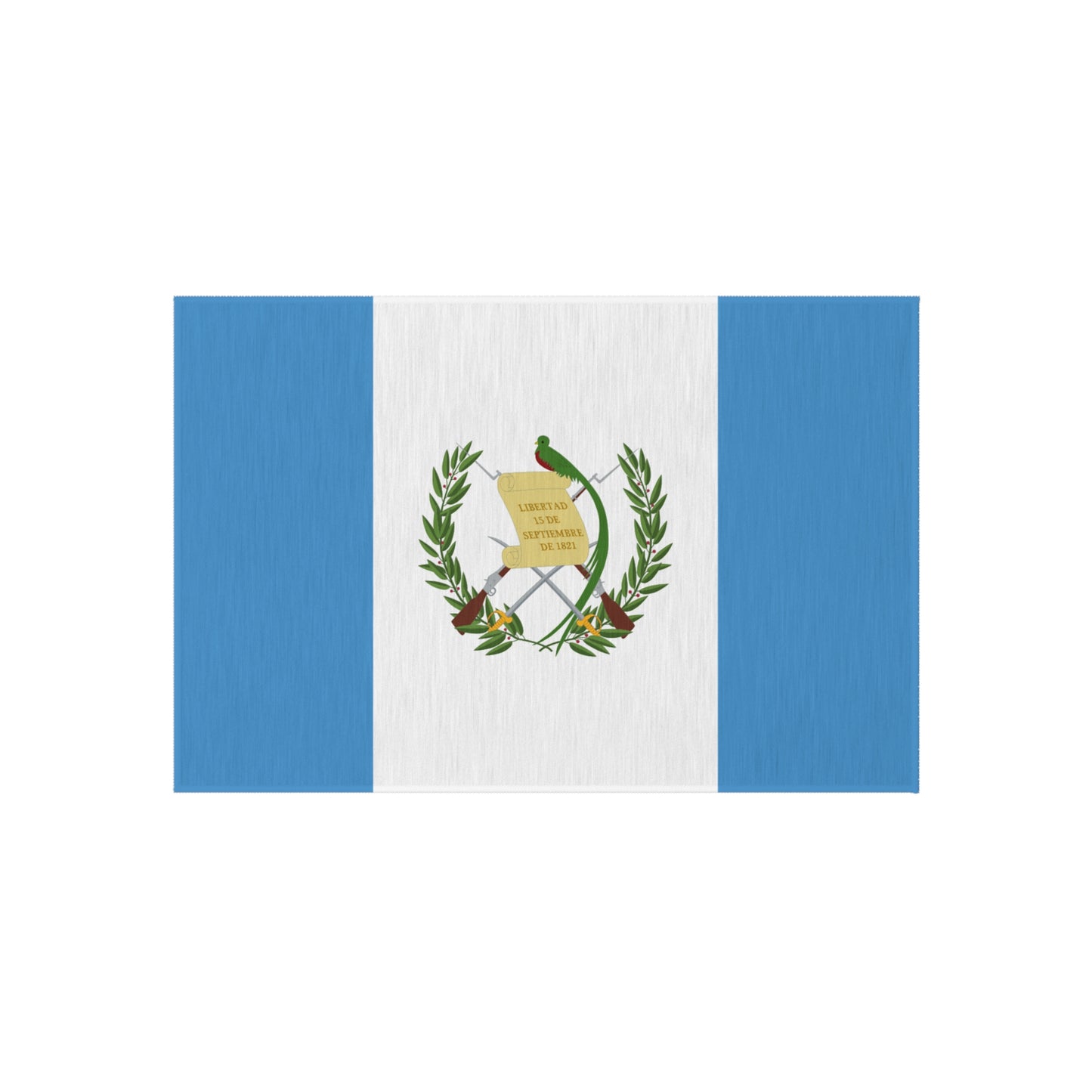 Flag Of Guatemala Outdoor Non-Slip Door Mat | Villa Nueva | Mixco | Coban | Chapin | 24"x36" - Latinos 4 The World