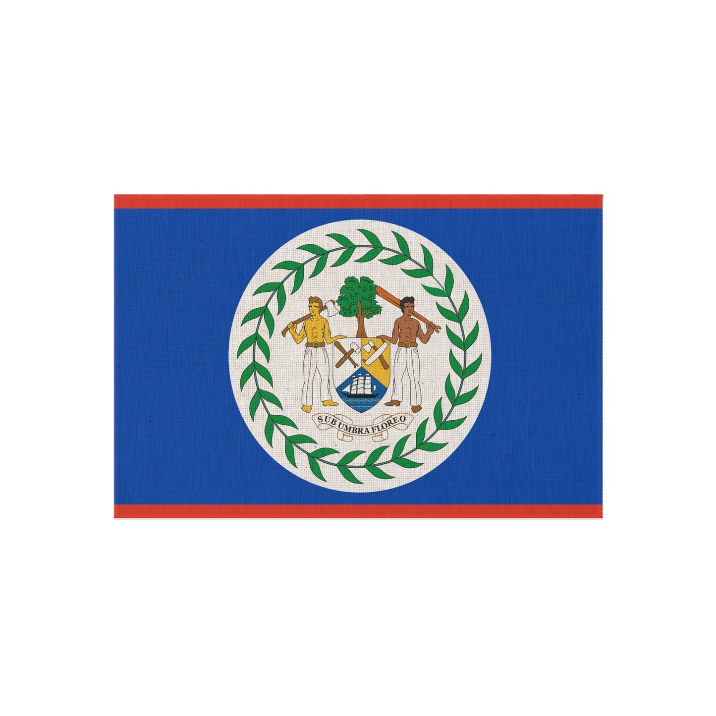 Flag Of Belize Outdoor Non-Slip Door Mat | San Ignacio | Orange Walk | Belmopan | 24"x36" - Latinos 4 The World