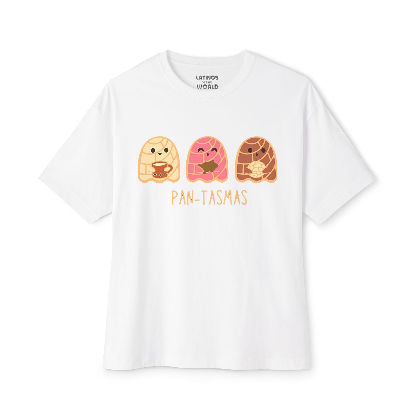 Pantasmas Ghost Pan Dulce Conchas T-shirt | Halloween, Boo Scary Spooky Horror Costume Latino | Unisex - 3 Colors - Latinos 4 The World
