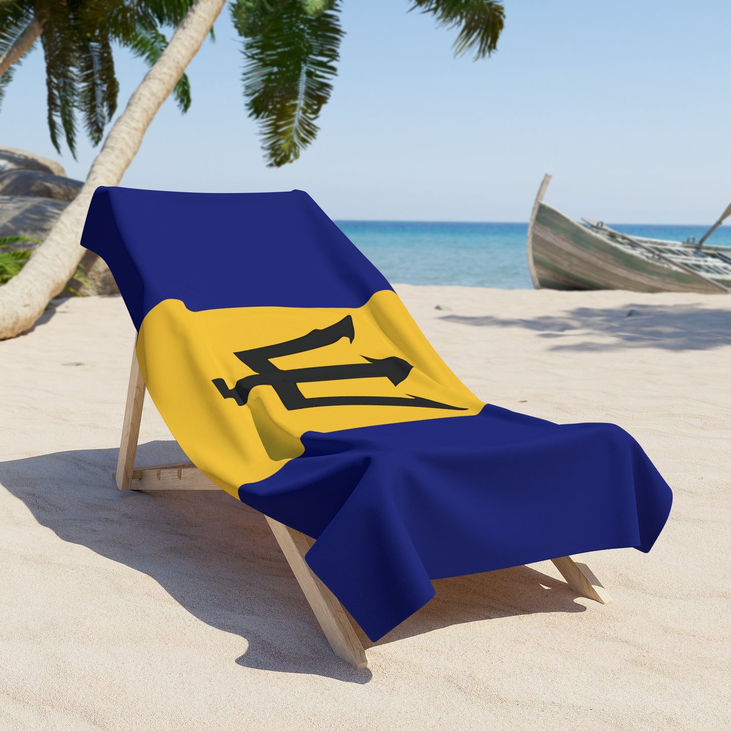 Barbados Flag Beach Towel | Quality & Long Lasting - 2 Sizes | Bajan Pride | Gift for Bajans - Latinos 4 The World