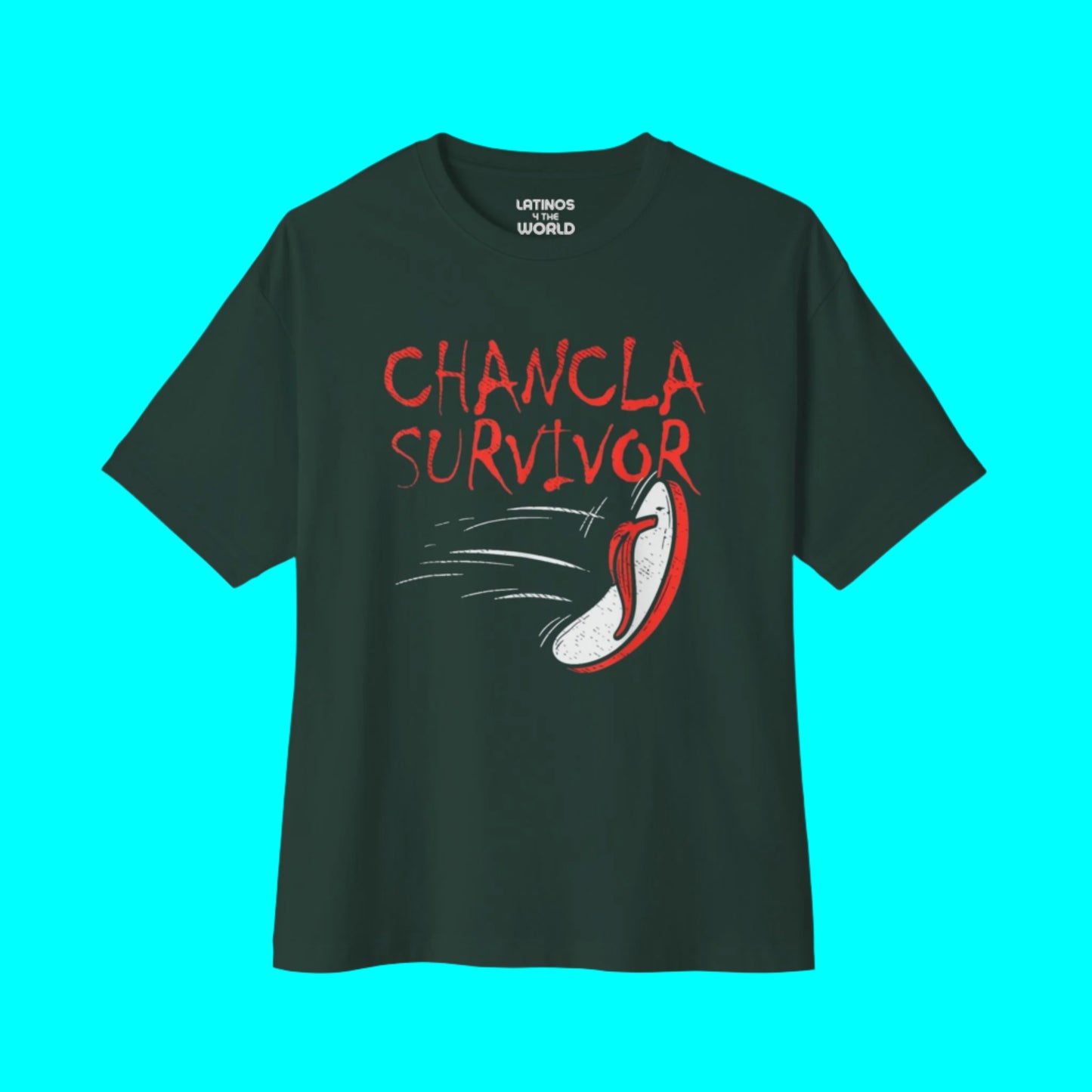Chancla Survivor T-shirt | Chancleta Joke Design Latino Pride Funny Viral Tees