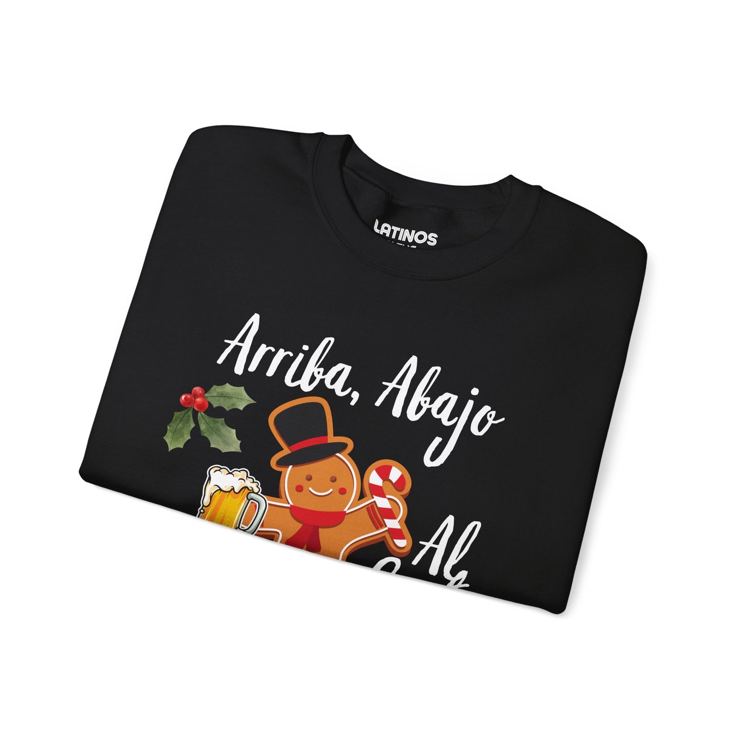 Arriba, Abajo, Al Centro, Pa' Dentro Comfy Christmas Crewneck Sweater | Latino - Latinos 4 The World