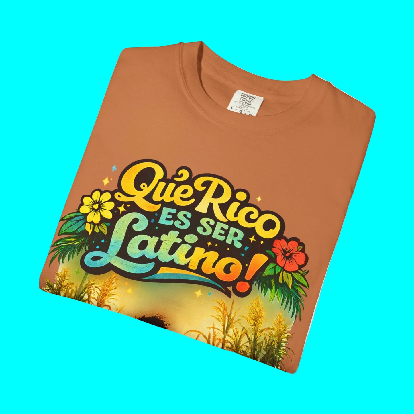 Que Rico Es Ser Latino T-shirt | Sugar Cane Field, North, Central, & South American Unity | Latino Pride Viral Tees