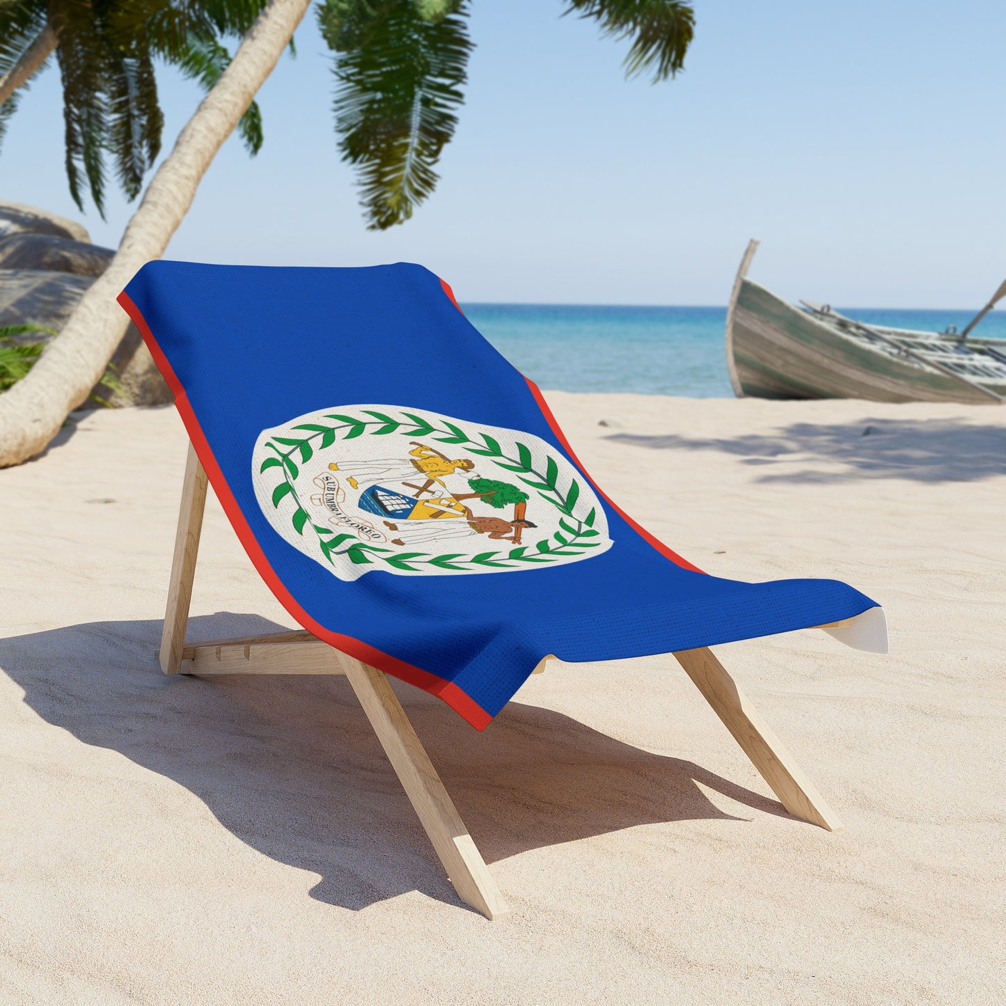 Belize Beach Towel | Quality & Long Lasting - 2 Sizes | Belizean Pride | Gift for Belizeans - Latinos 4 The World