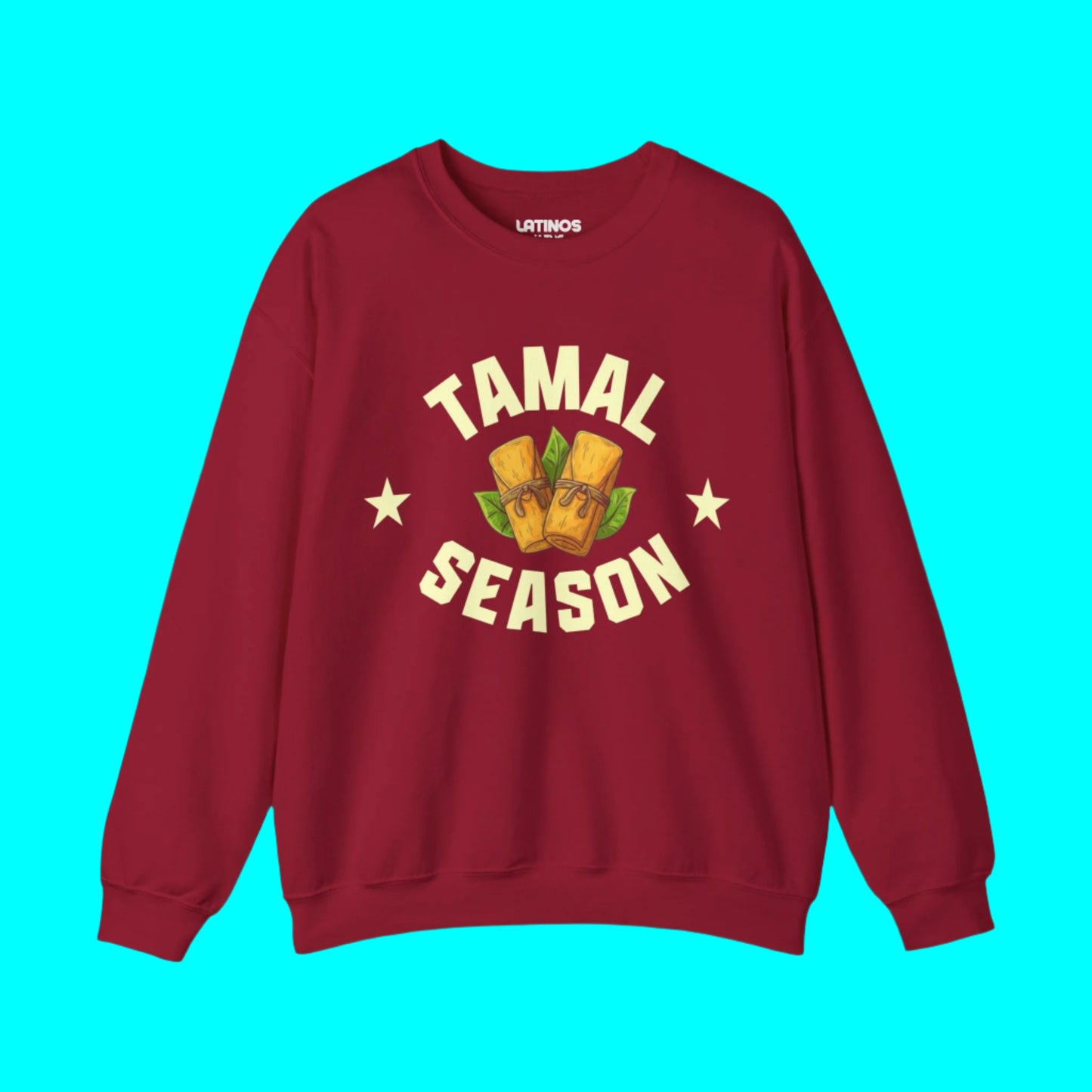 Tamal Season College Sports Crewneck Sweater | Funny Viral Latino | 3 Colors - Latinos 4 The World