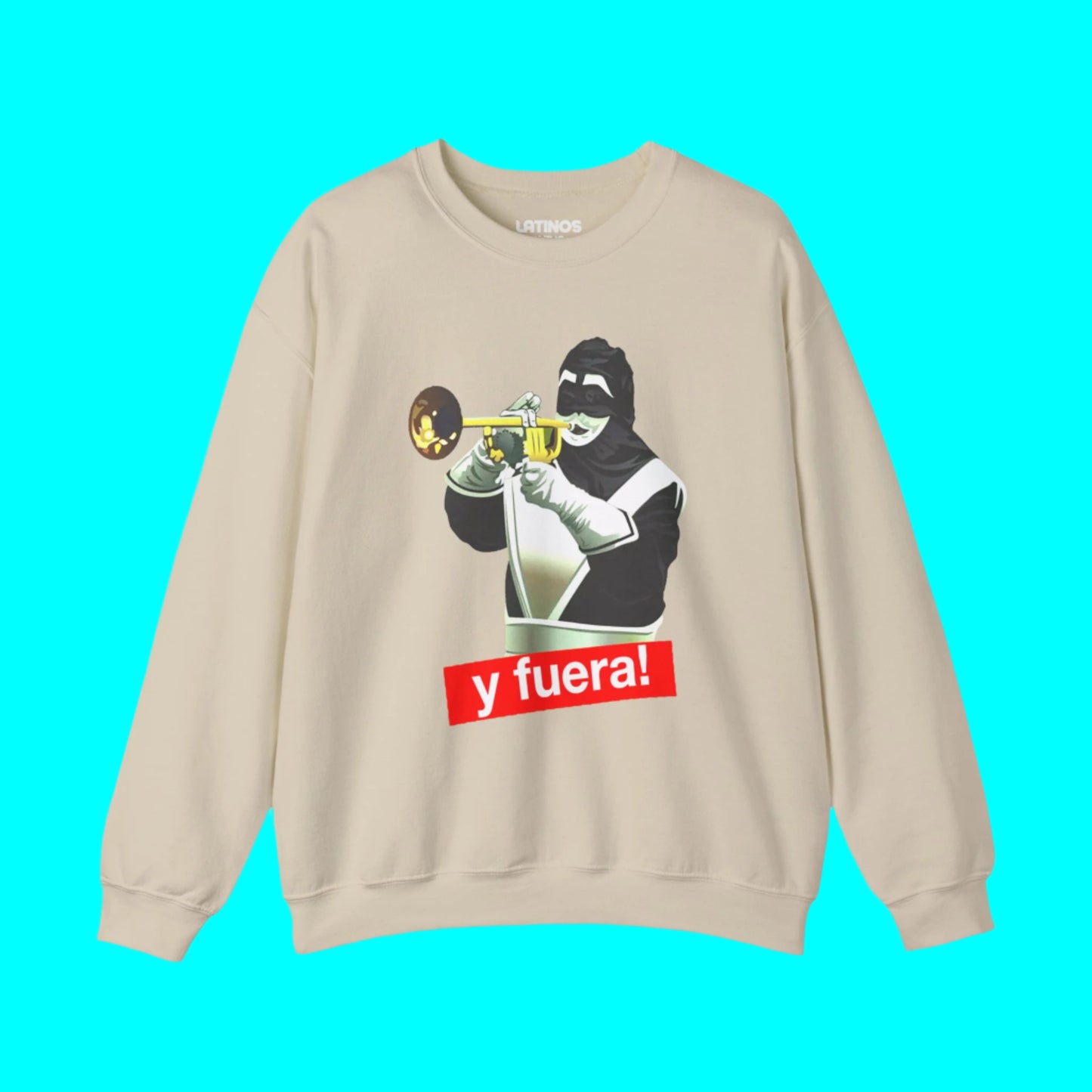 El Chacal De La Trompeta "Y FUERA!" Sabado Gigante Crewneck Sweater | Don Francisco | 5 Colors
