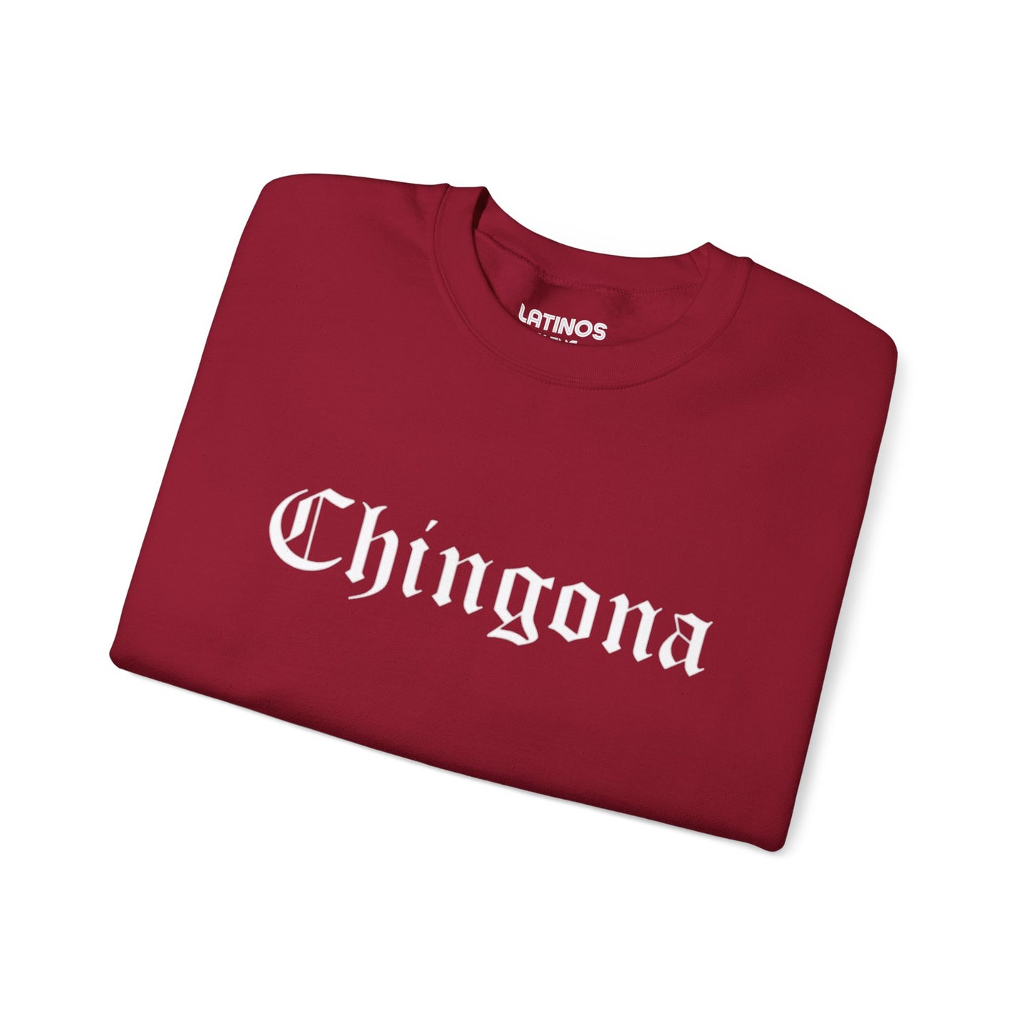Chingona Crewneck Sweatshirt | Fleece-Lined Viral Latino | 3 Colors - Latinos 4 The World