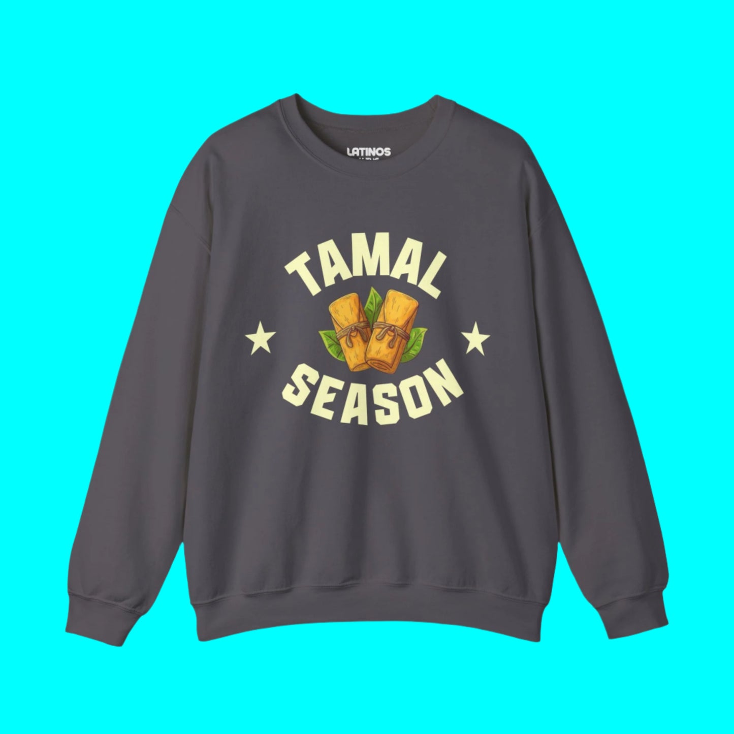 Tamal Season College Sports Crewneck Sweater | Funny Viral Latino | 3 Colors - Latinos 4 The World
