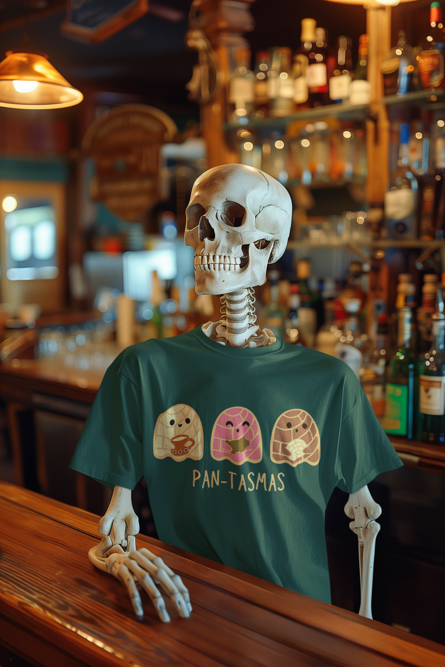 Pantasmas Ghost Pan Dulce Conchas T-shirt | Halloween, Boo Scary Spooky Horror Costume Latino | Unisex - 3 Colors - Latinos 4 The World