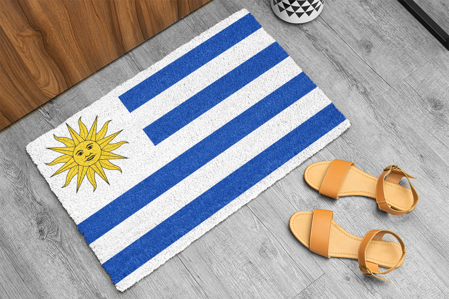 Flag Of Uruguay Outdoor Non-Slip Door Mat | Montevideo | Salto | Gift for Uruguayans | 24"x36" - Latinos 4 The World