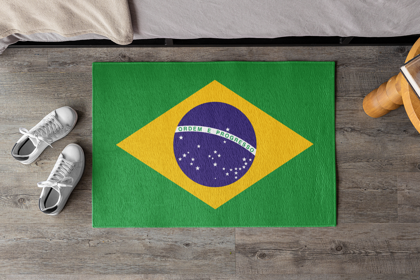 Flag Of Brazil Outdoor Non-Slip Door Mat | Sao Paulo | Rio de Janeiro | Brasilia | Gift for Brazilians | 24"x36" - Latinos 4 The World
