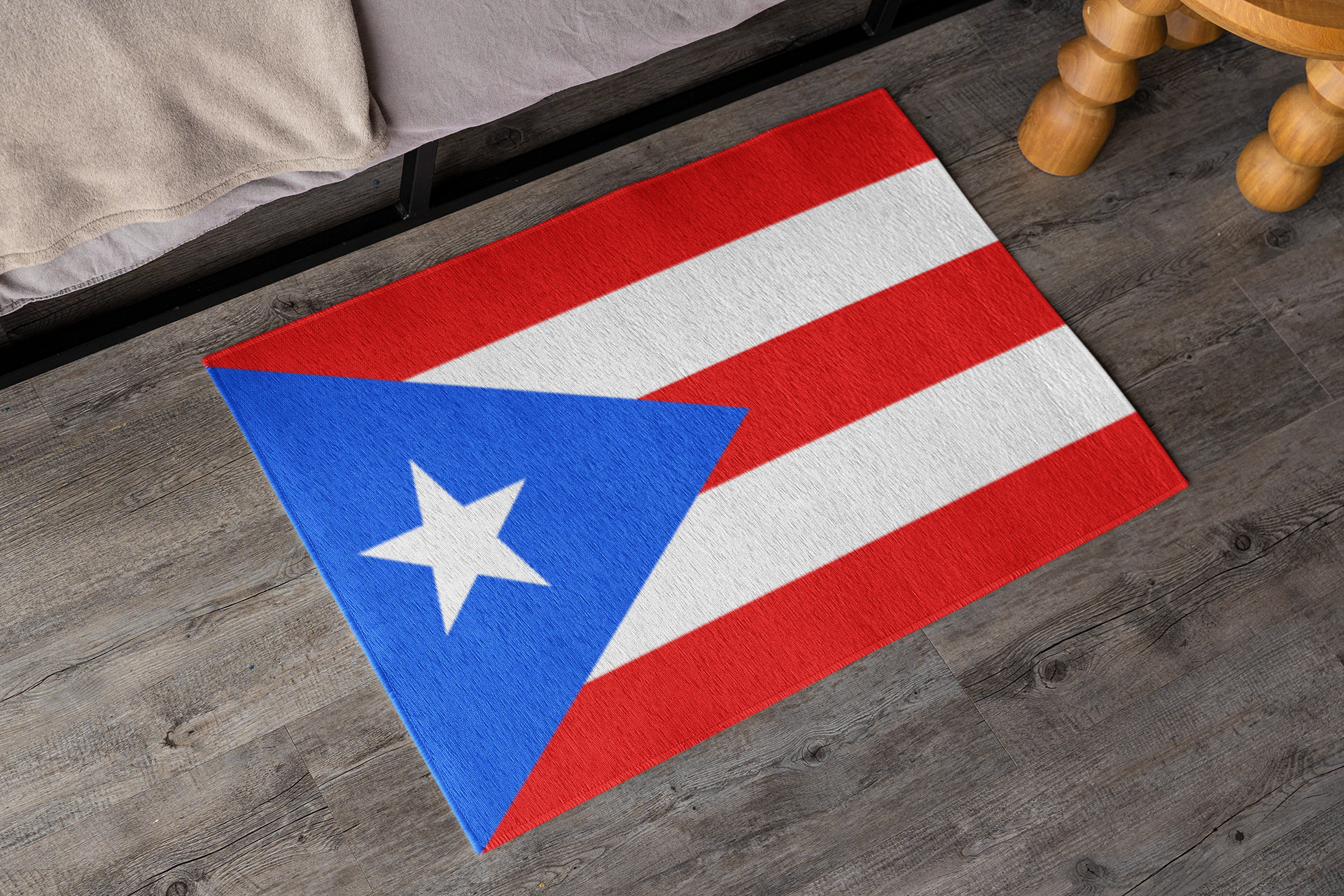 Flag Of Puerto Rico Outdoor Non-Slip Door Mat | Copa America | 24"x36" - Latinos 4 The World