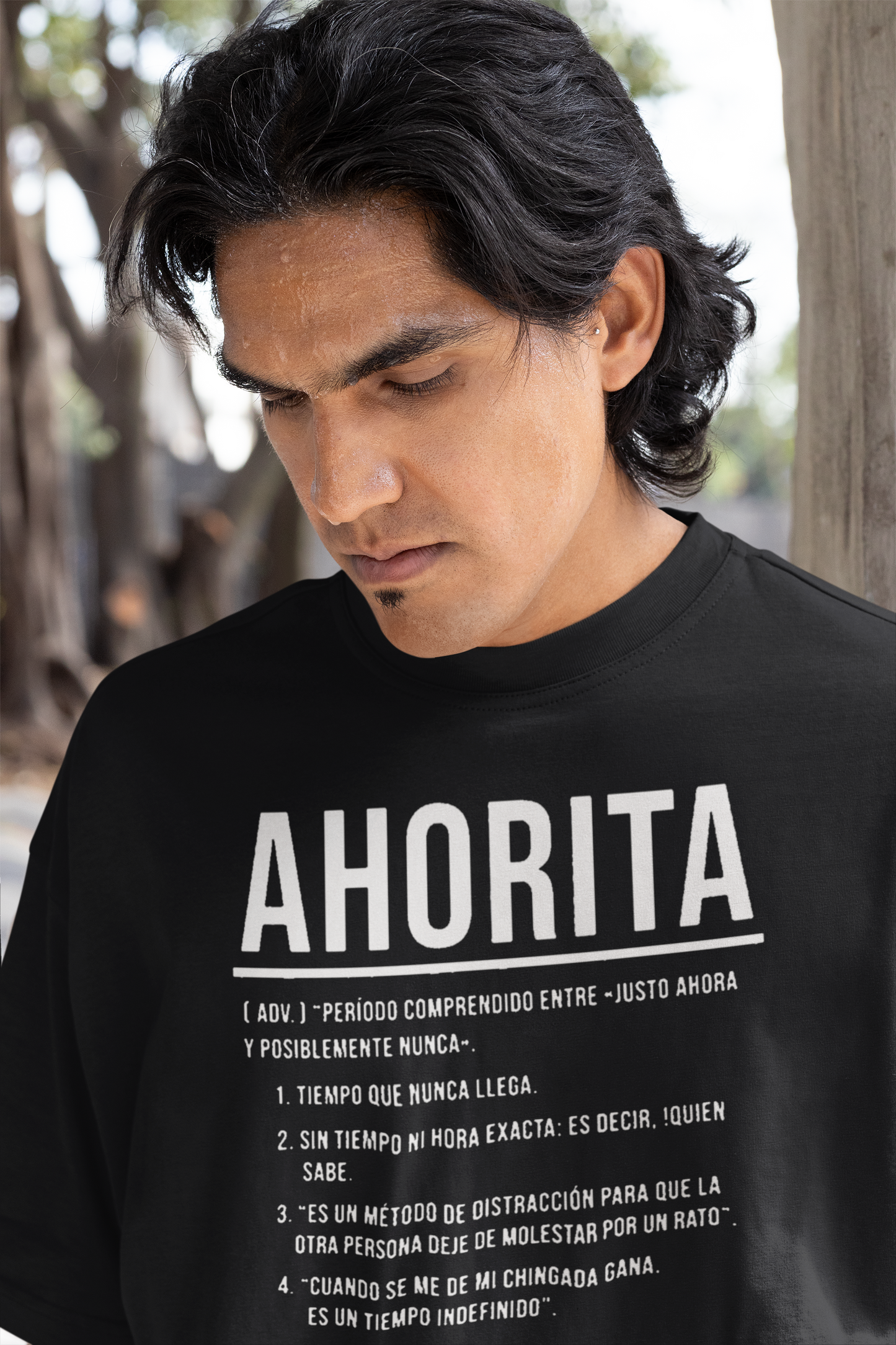 AHORITA Definition, Tiempo Que Nunca Llega T-shirt | Funny Viral Latino Tees | Unisex - 4 Colors - Latinos 4 The World