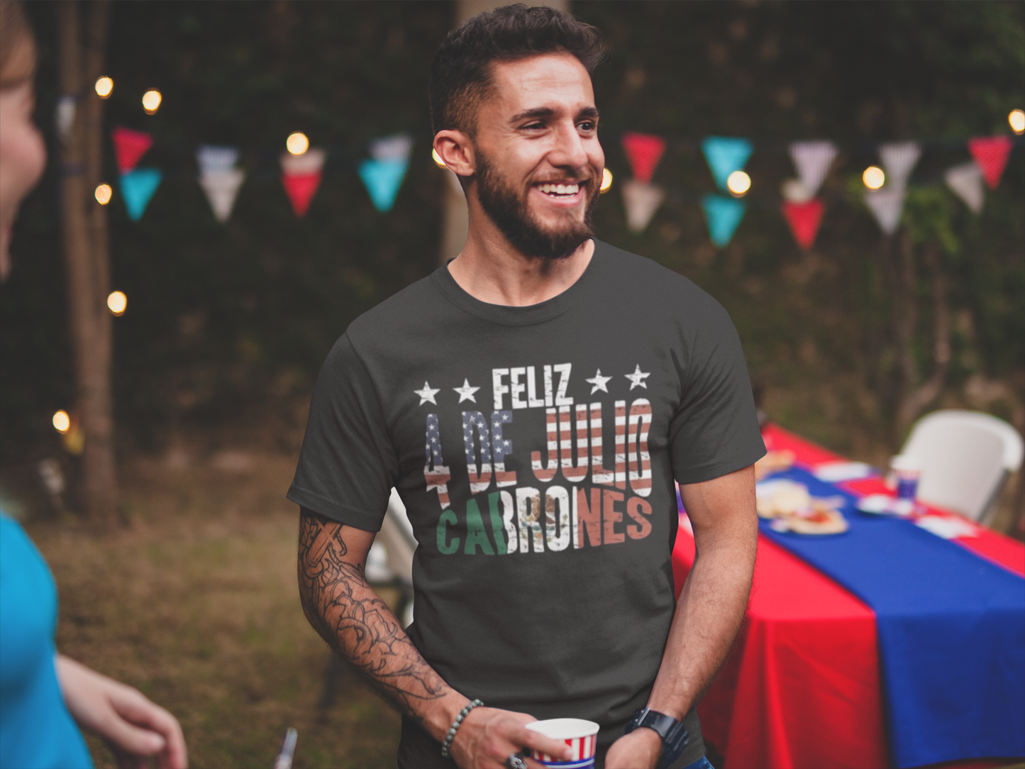 Feliz 4 de Julio Cabrones T-shirt | Mexico + USA Funny Viral Latino Tees | Unisex - 3 Colors - Latinos 4 The World