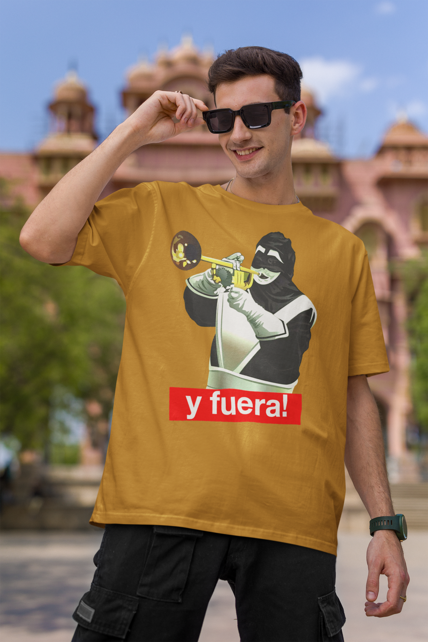 El Chacal De La Trompeta "Y FUERA!" Sabado Gigante T-shirt | Don Francisco | 5 Colors - Latinos 4 The World